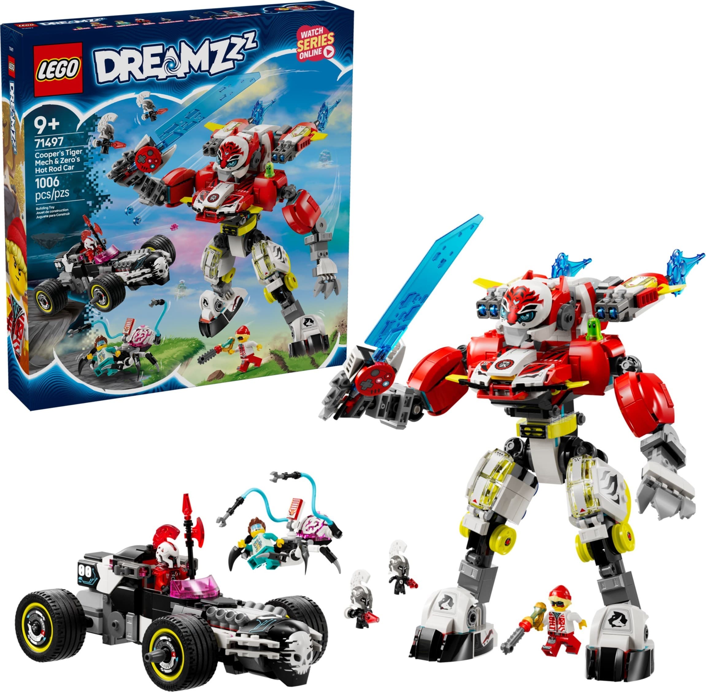 Cooper's Tiger Mech & Zero's Hot Rod Car