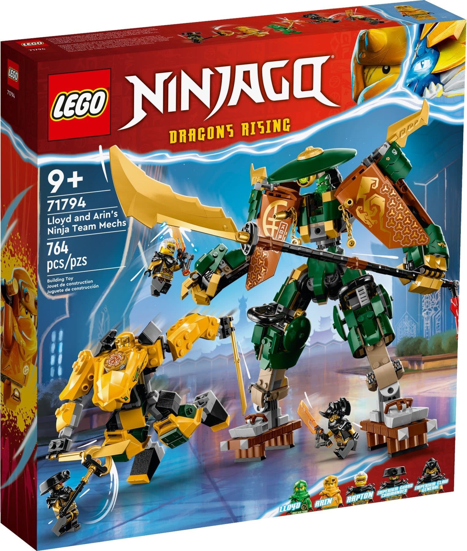 Lloyd and Arin's Ninja Team Mechs
