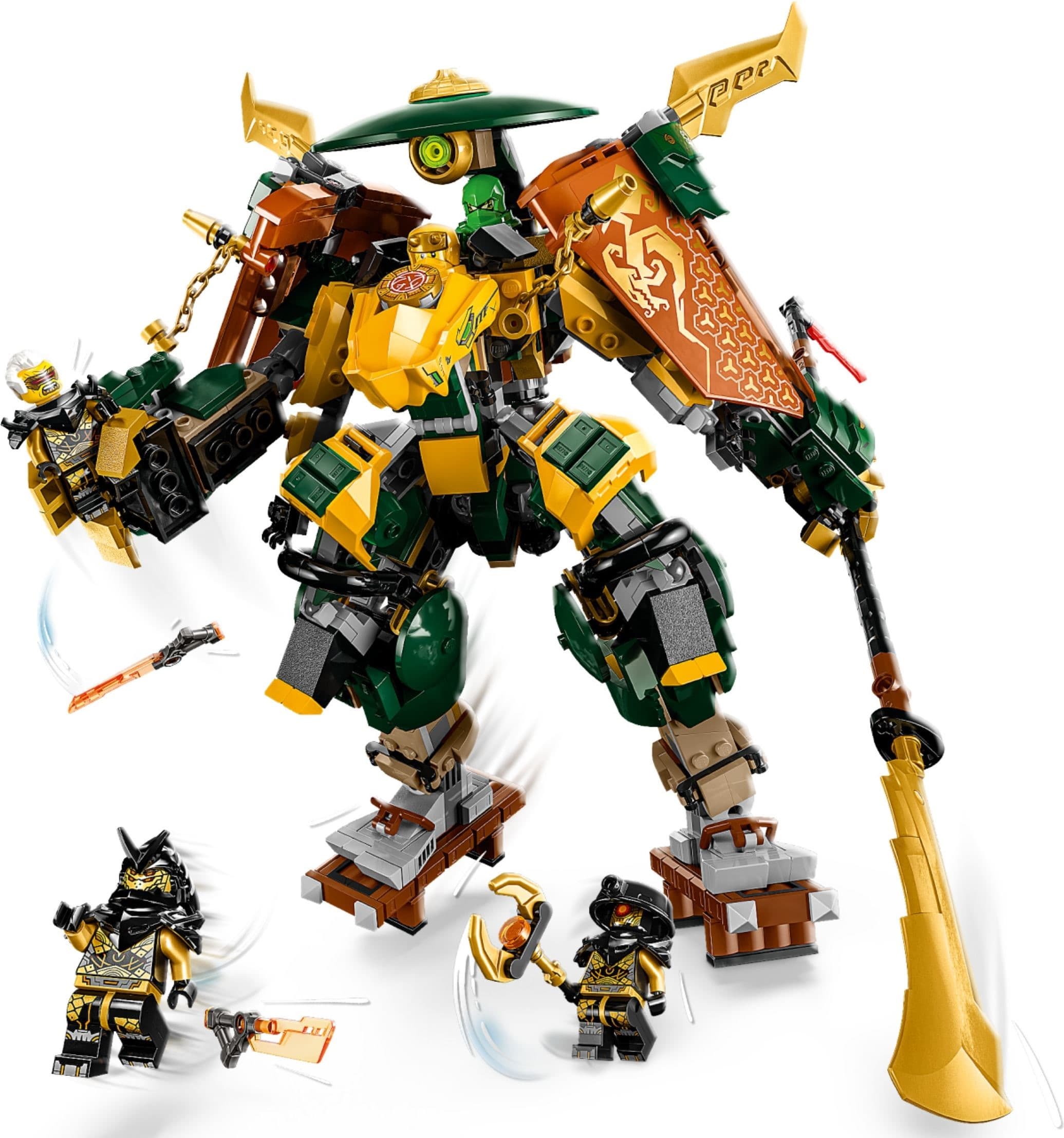 Lloyd and Arin's Ninja Team Mechs