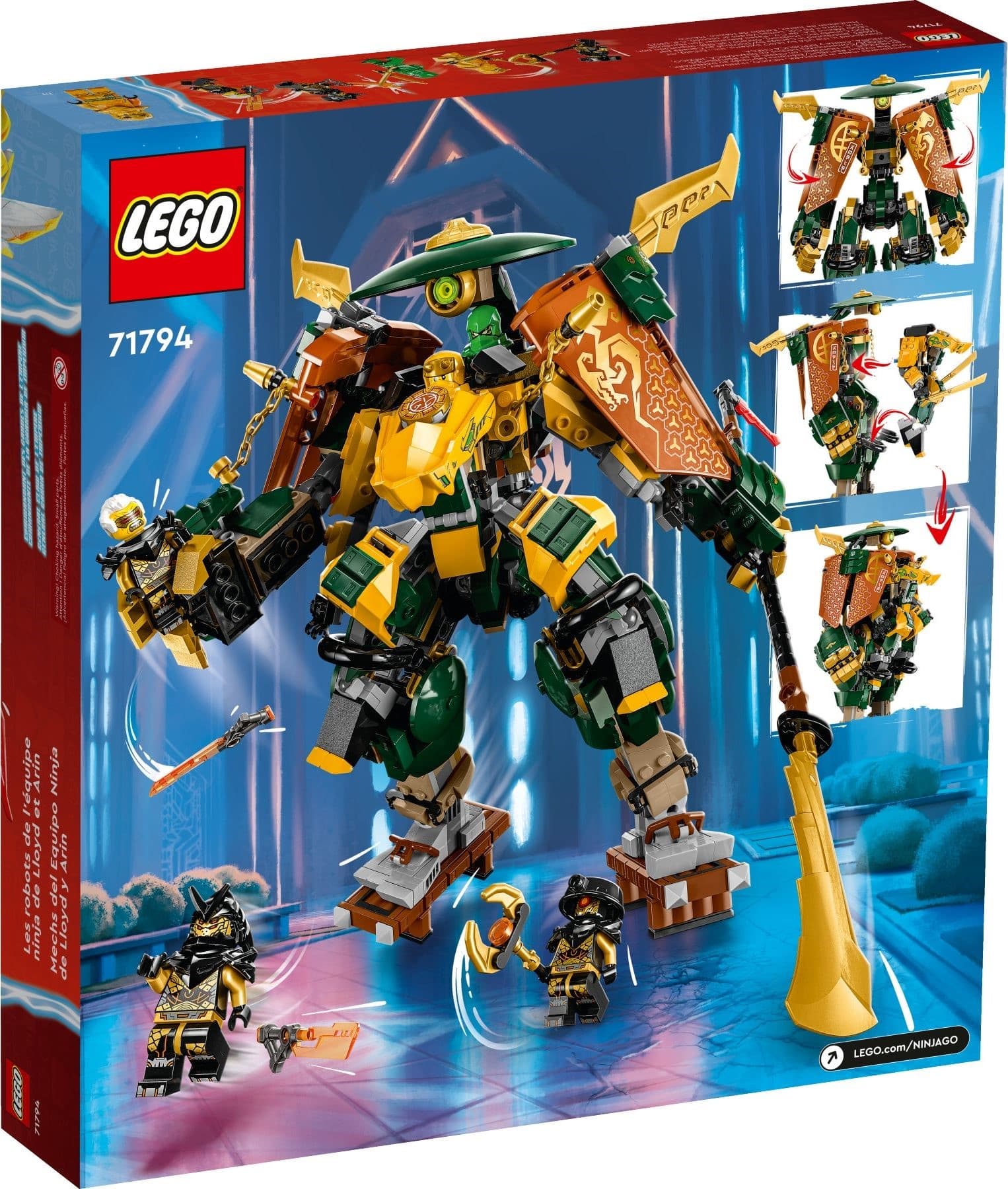 Lloyd and Arin's Ninja Team Mechs