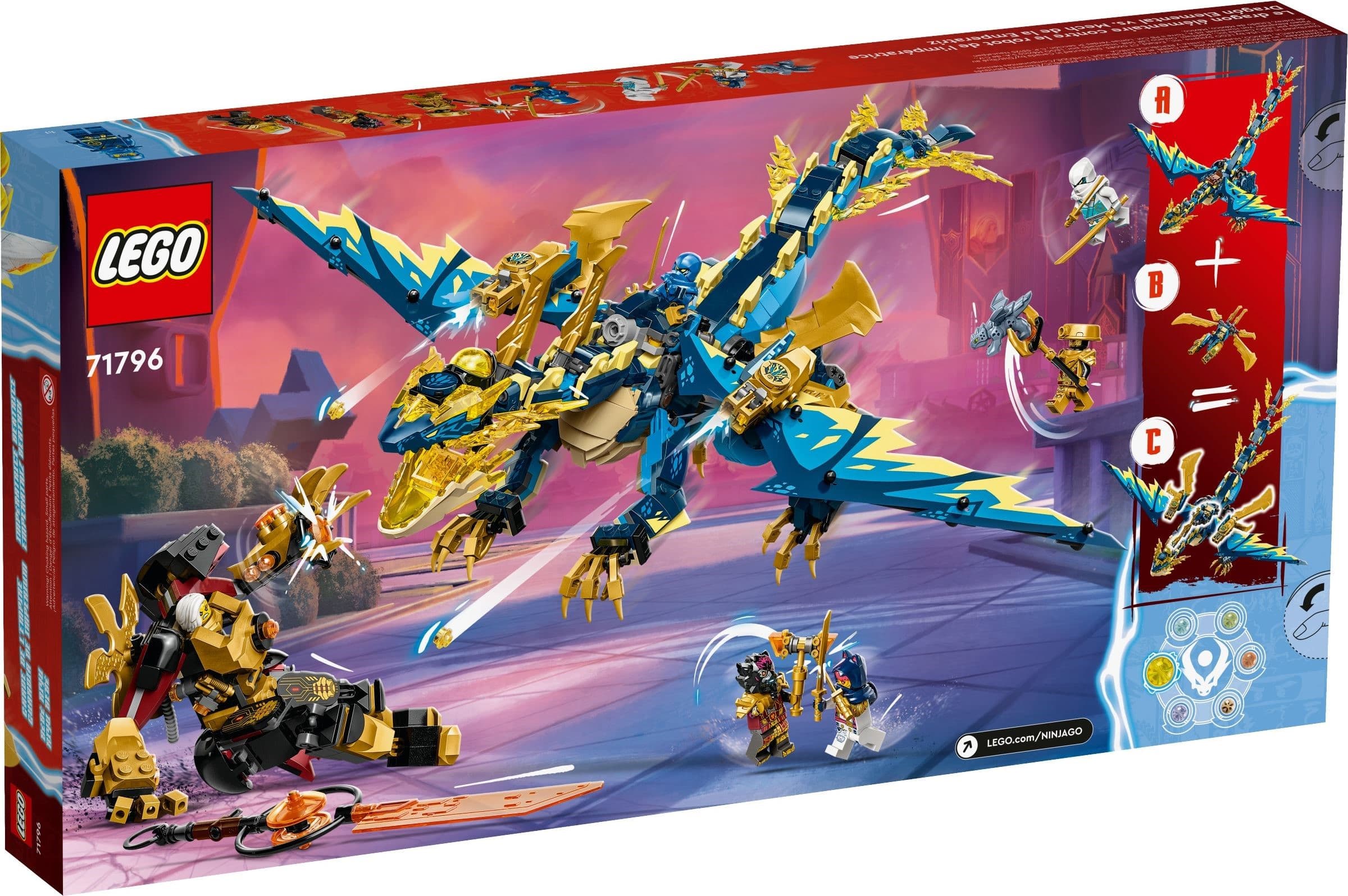Elemental Dragon vs. The Empress Mech
