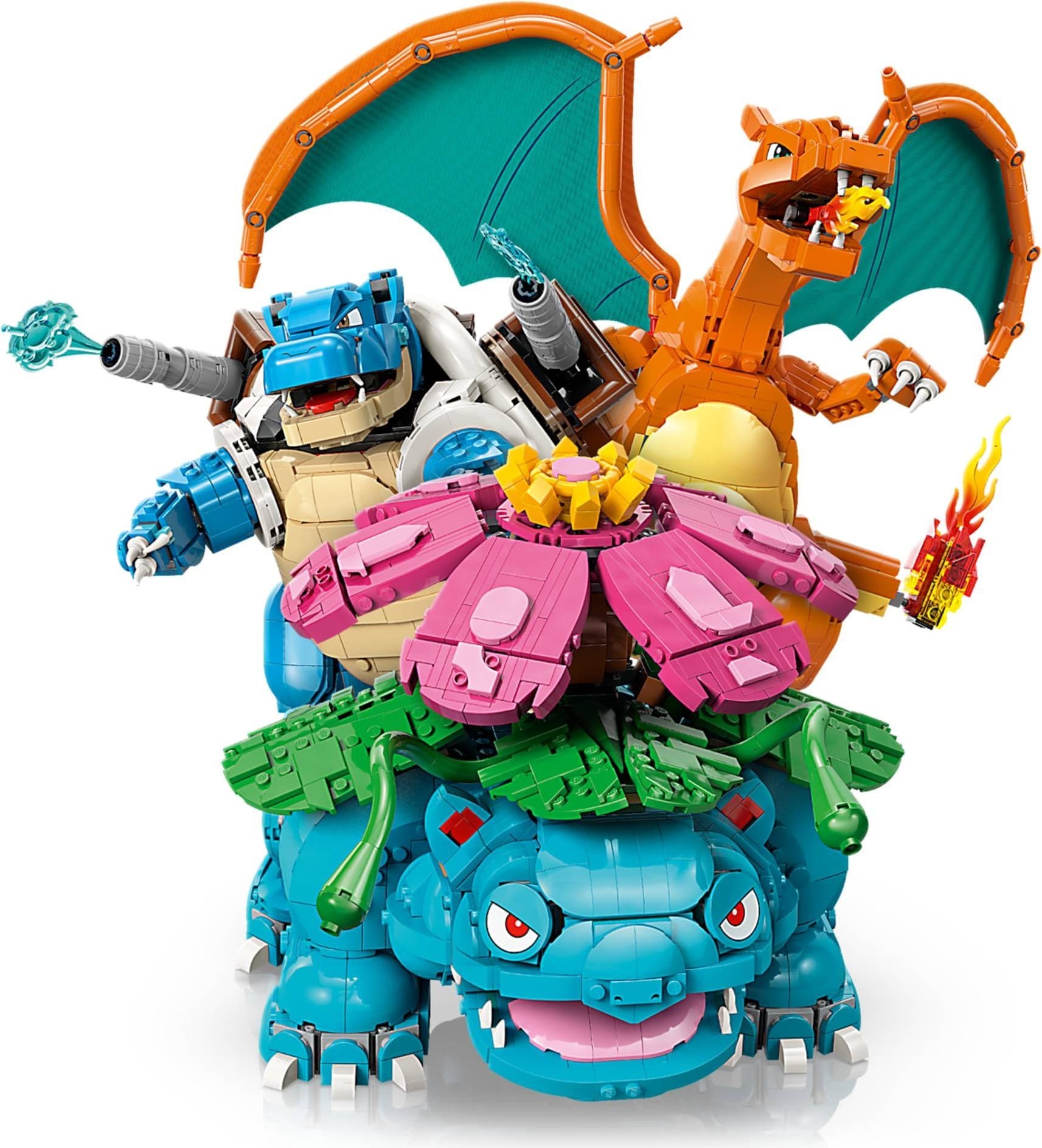 Venusaur, Charizard and Blastoise