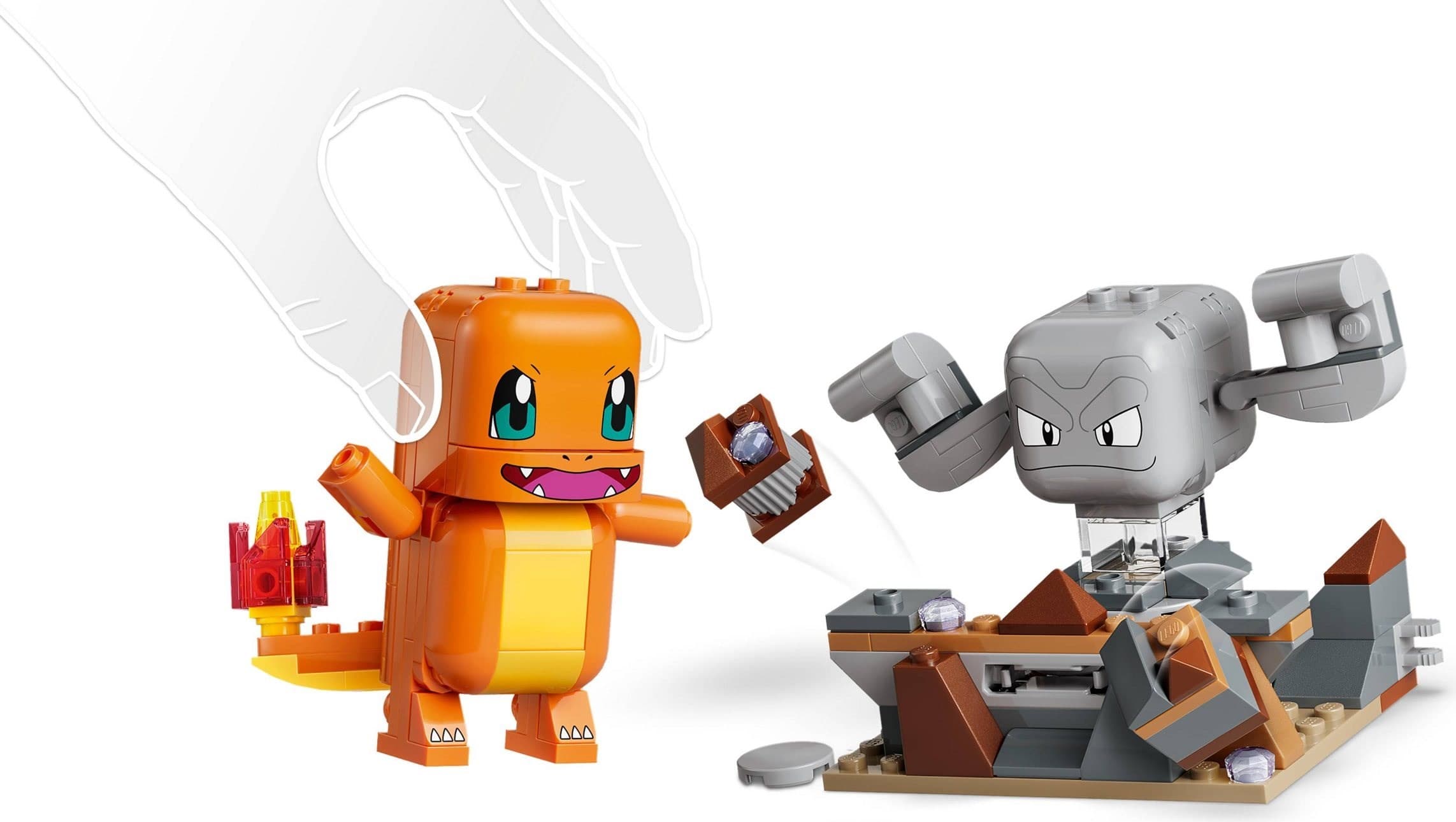 Charmander and Geodude's Cavern Clash