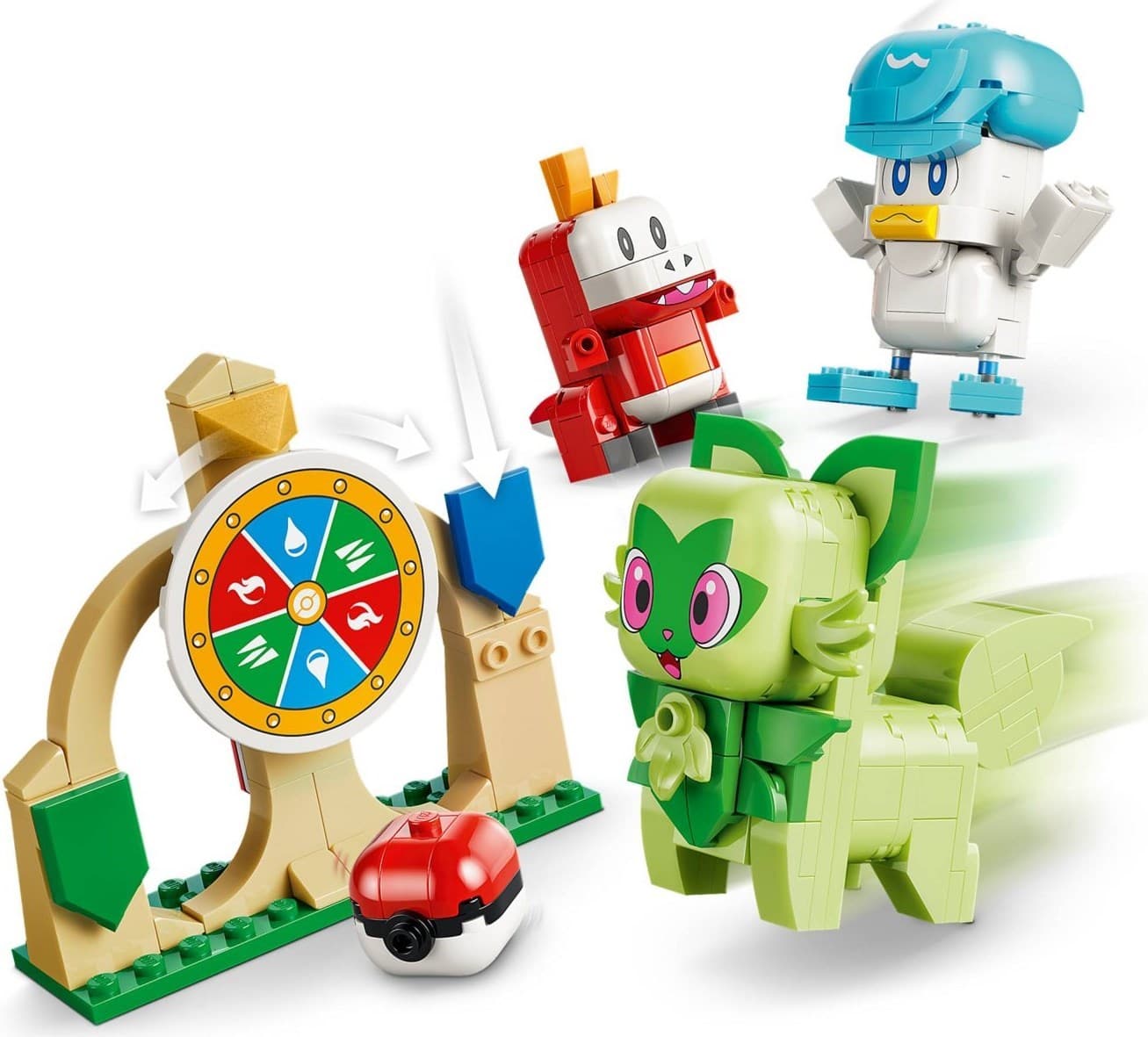 Sprigatito, Fuecoco and Quaxly Battle