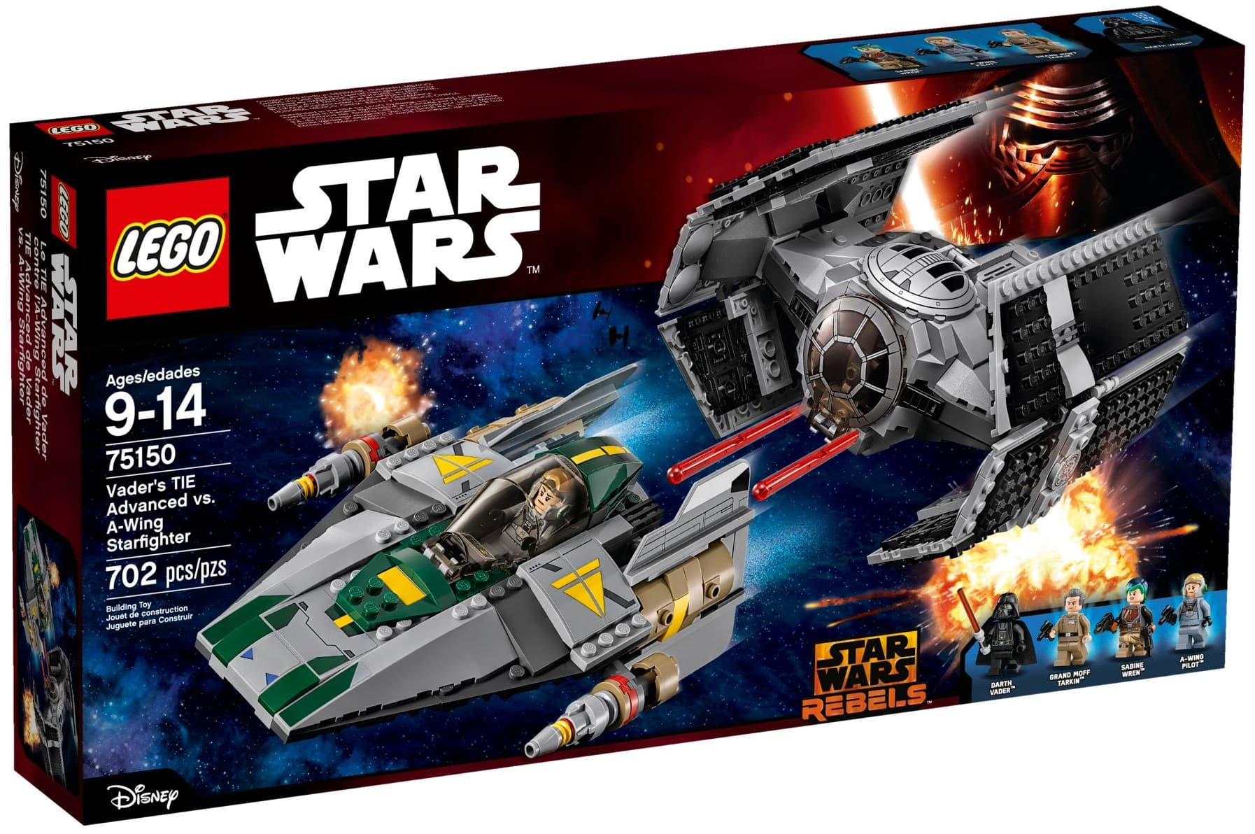 Vader's TIE Advanced vs. A-Wing Starfighter