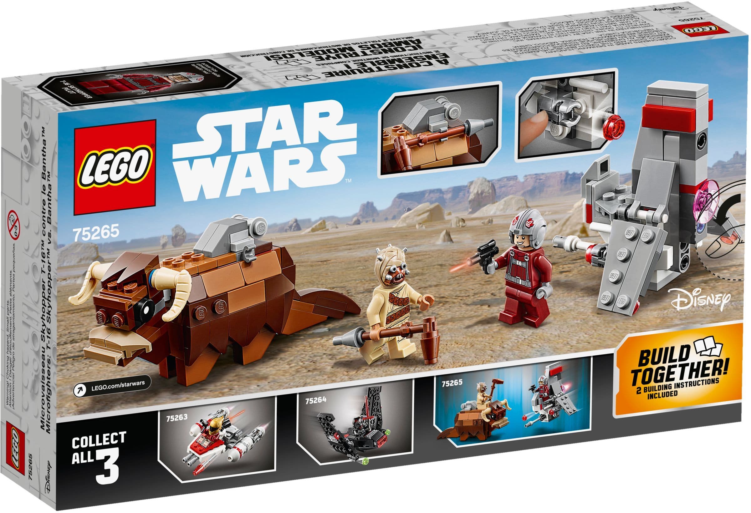 T-16 Skyhopper vs. Bantha Microfighters