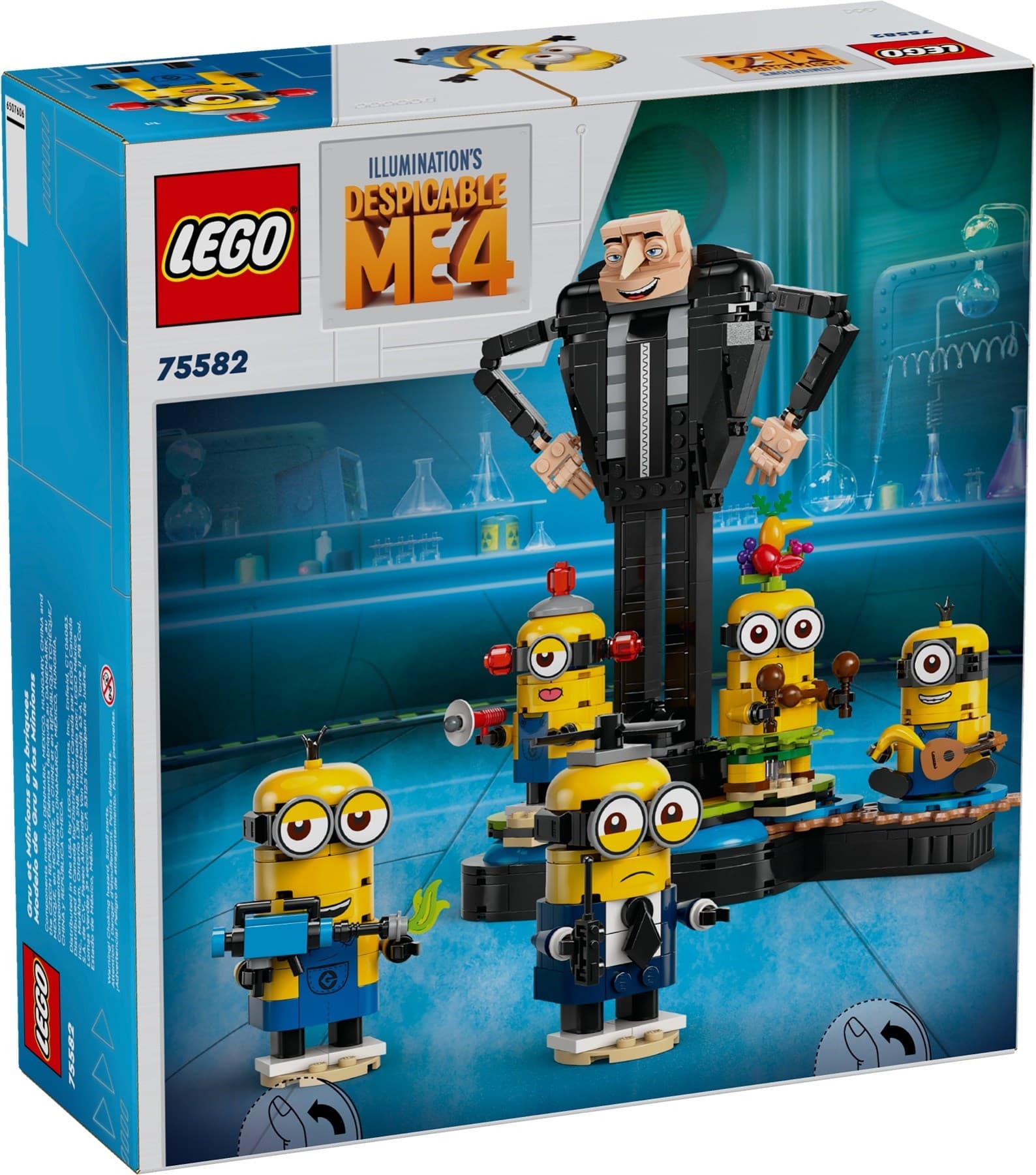Brick-Built Gru and Minions