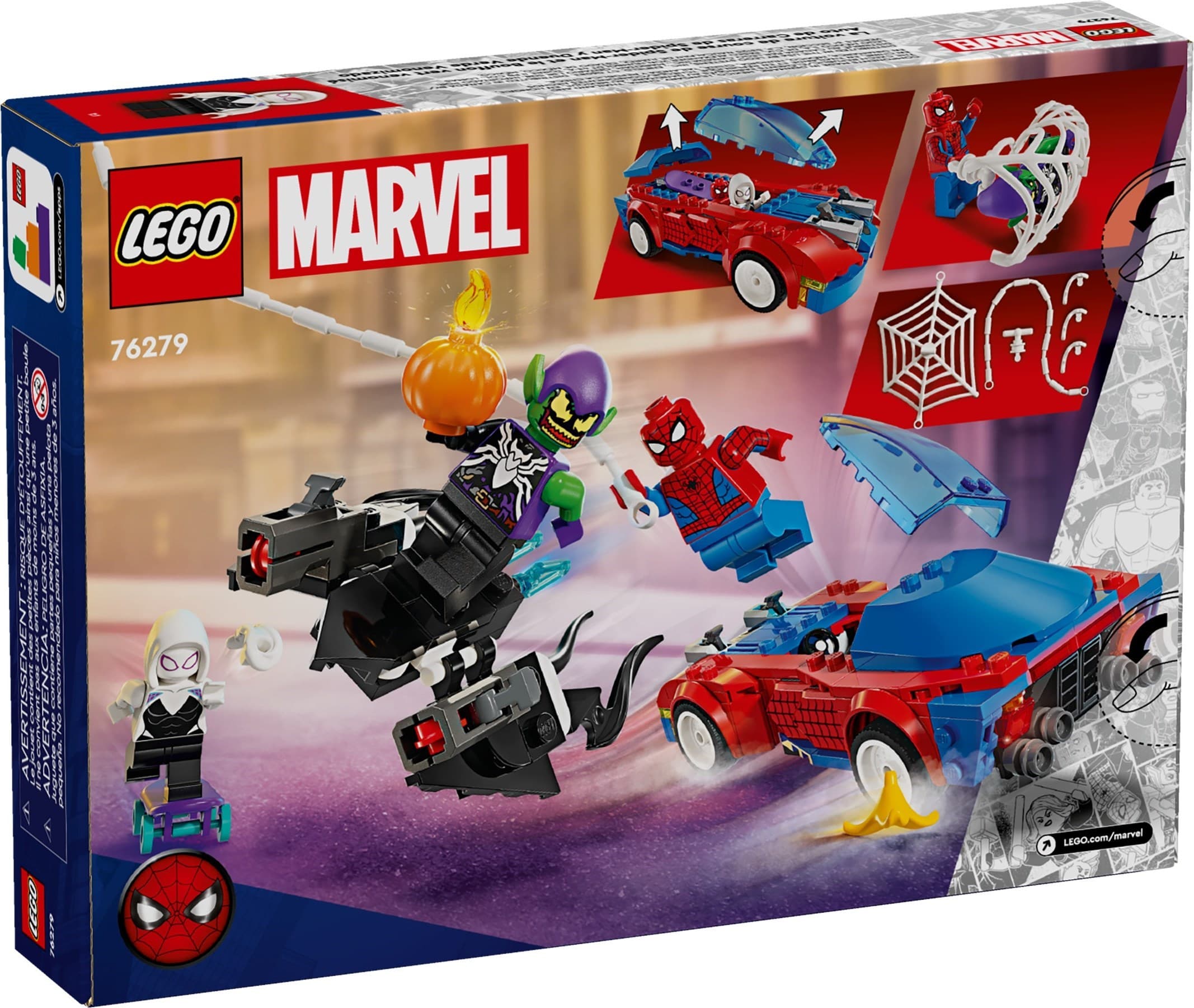 Spider-Man Race Car & Venom Green Goblin