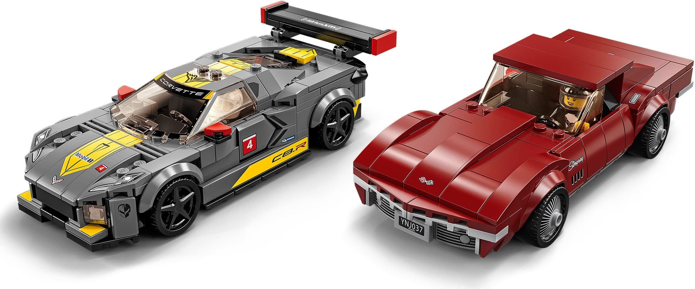 Chevrolet Corvette C8.R Race Car and 1969 Chevrolet Corvette