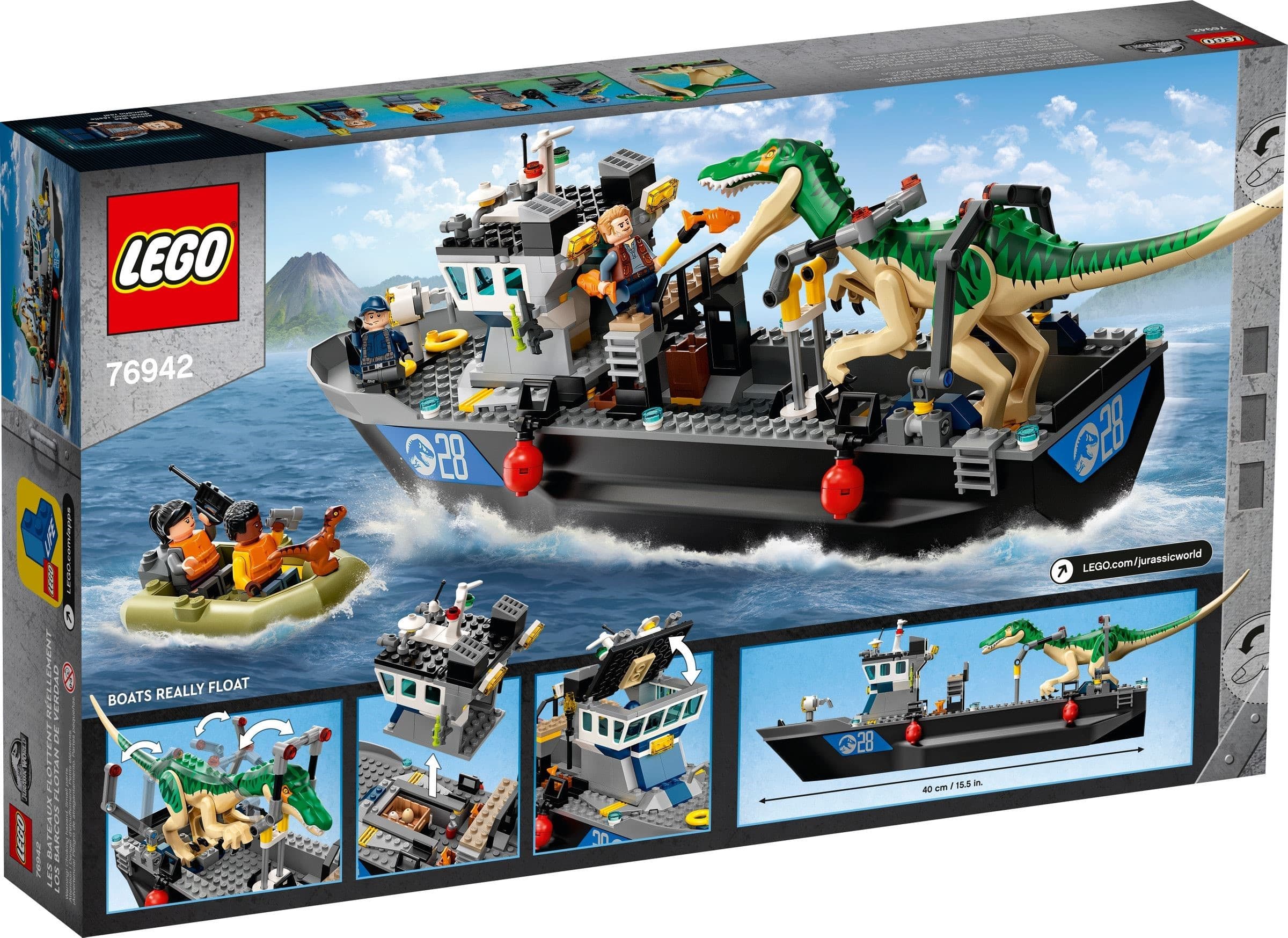 Baryonyx Dinosaur Boat Escape