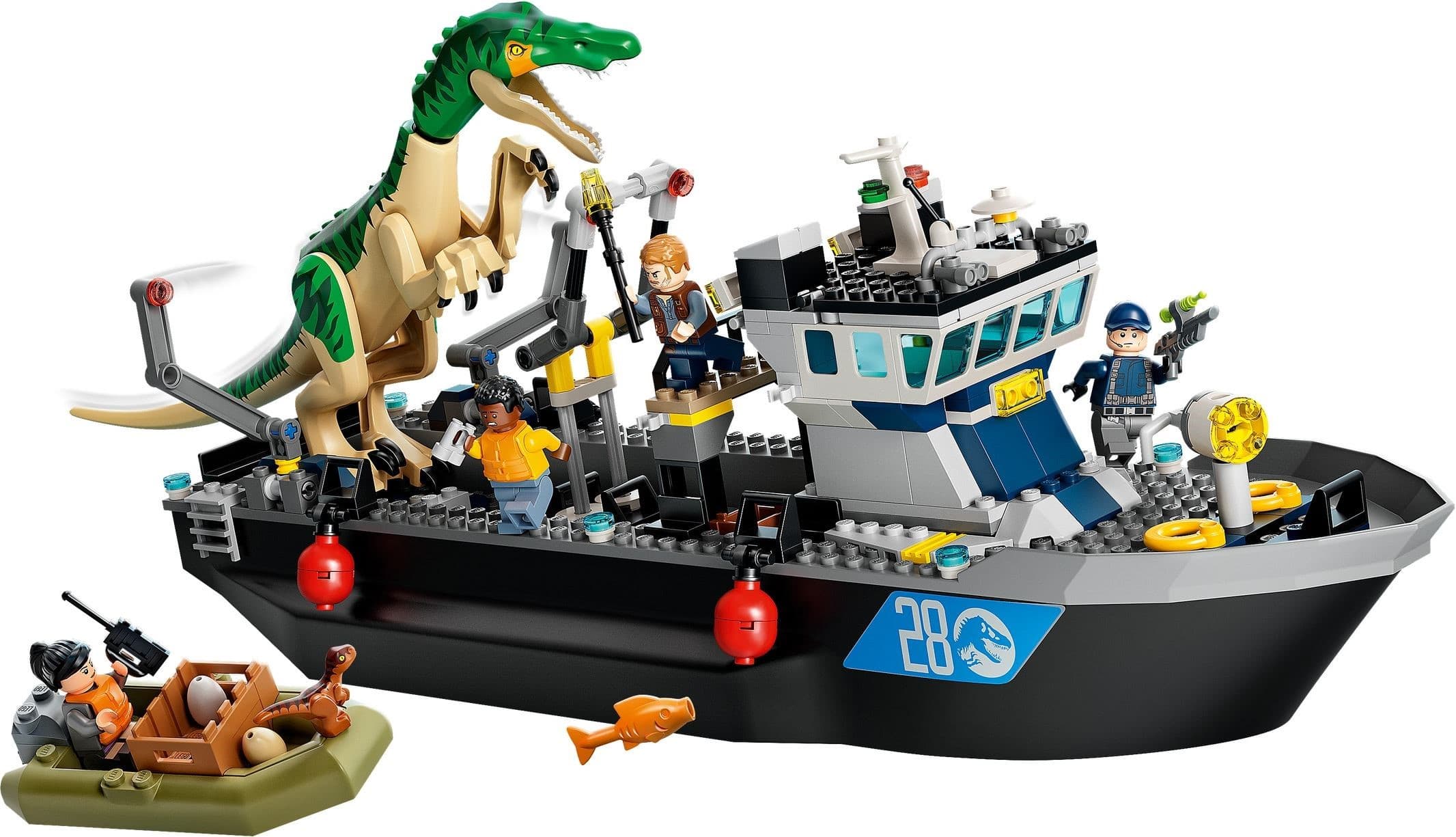 Baryonyx Dinosaur Boat Escape