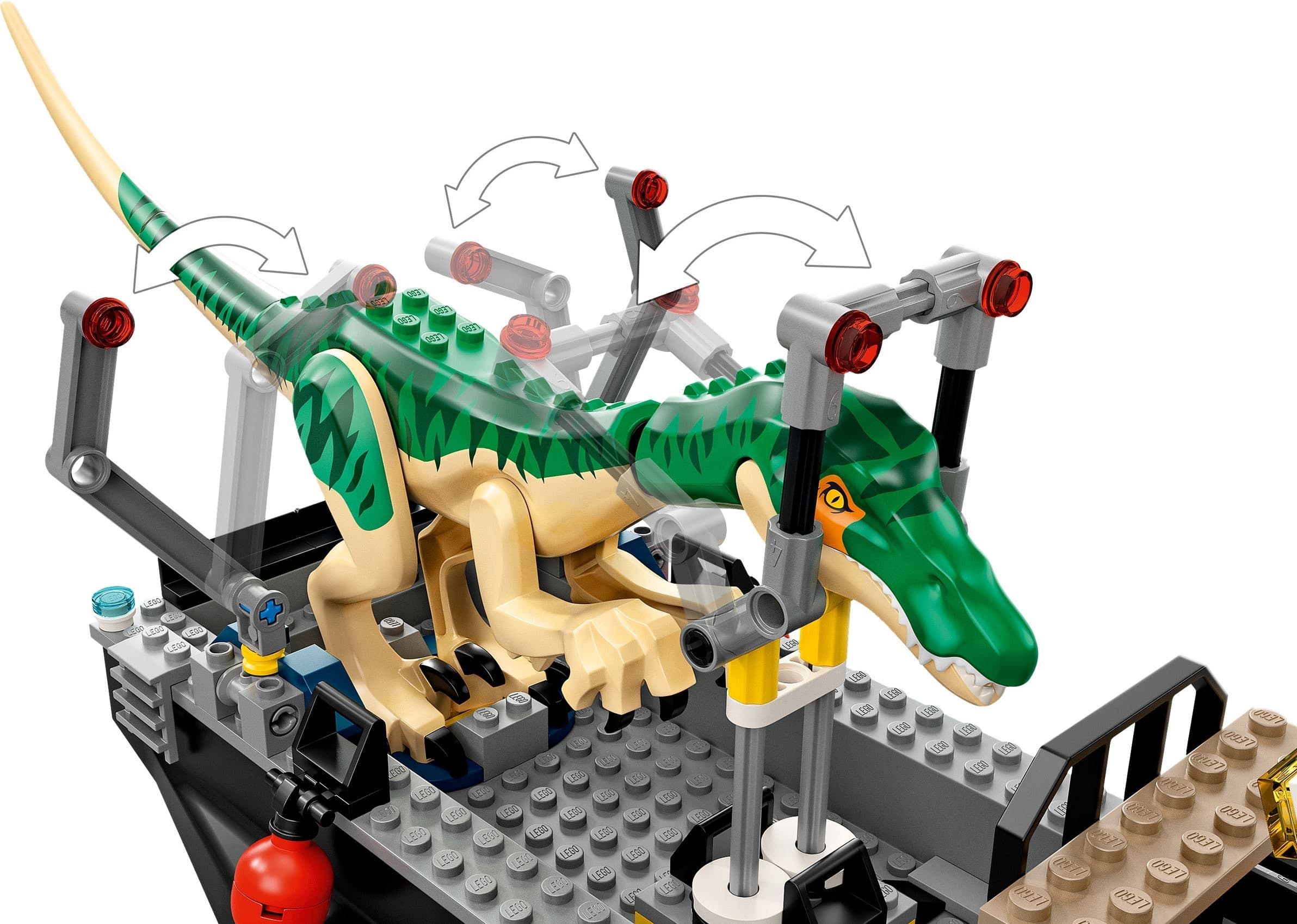 Baryonyx Dinosaur Boat Escape