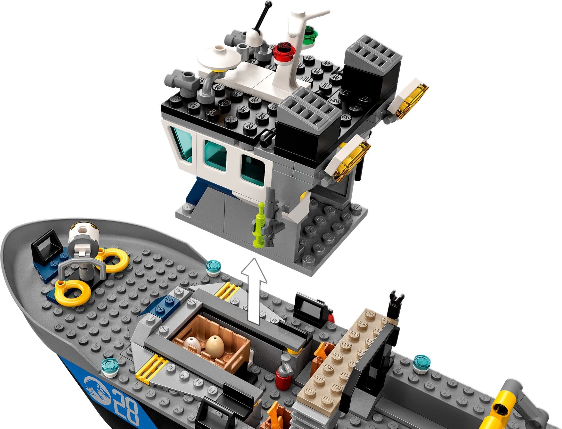 Baryonyx Dinosaur Boat Escape