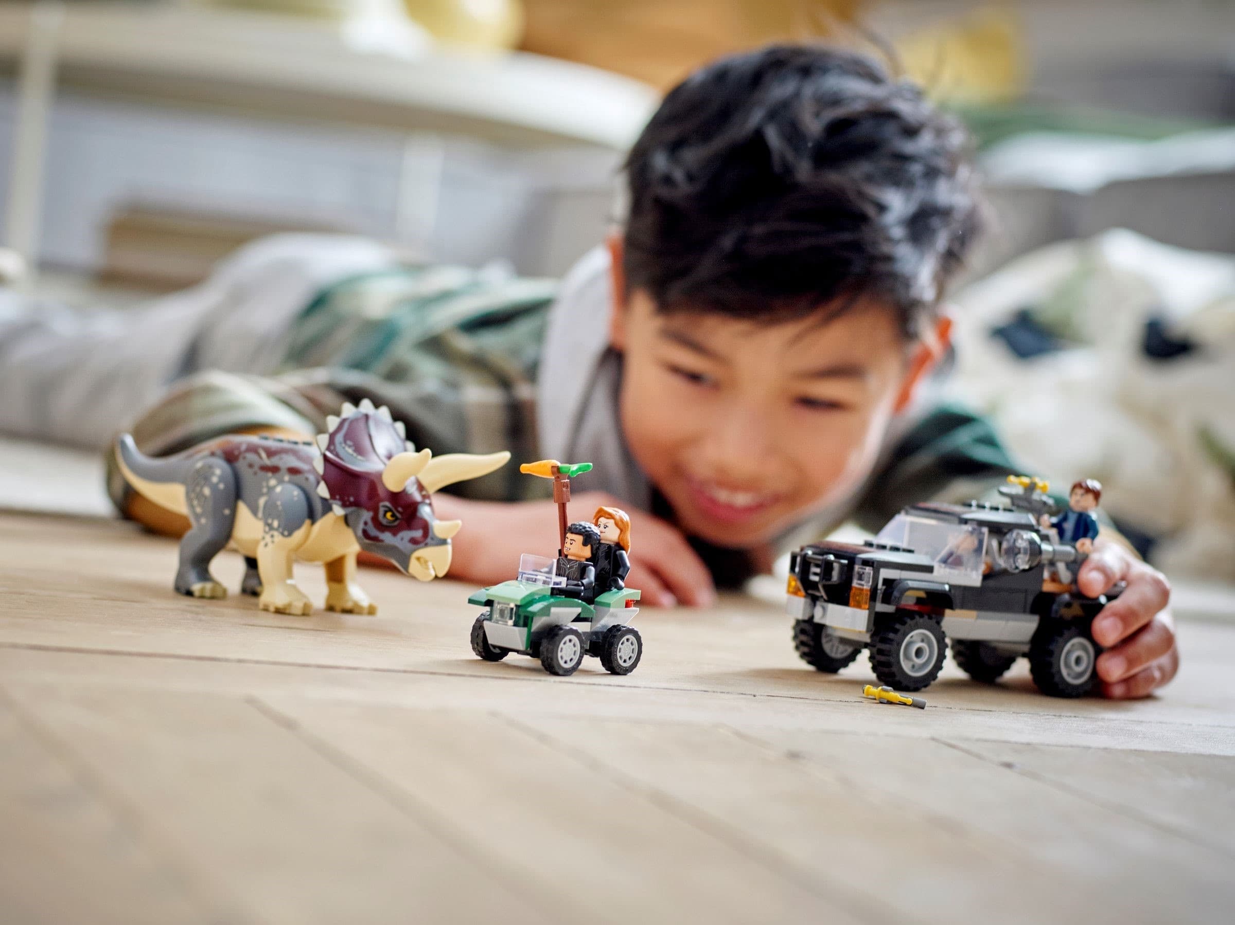 Triceratops Pickup Truck Ambush