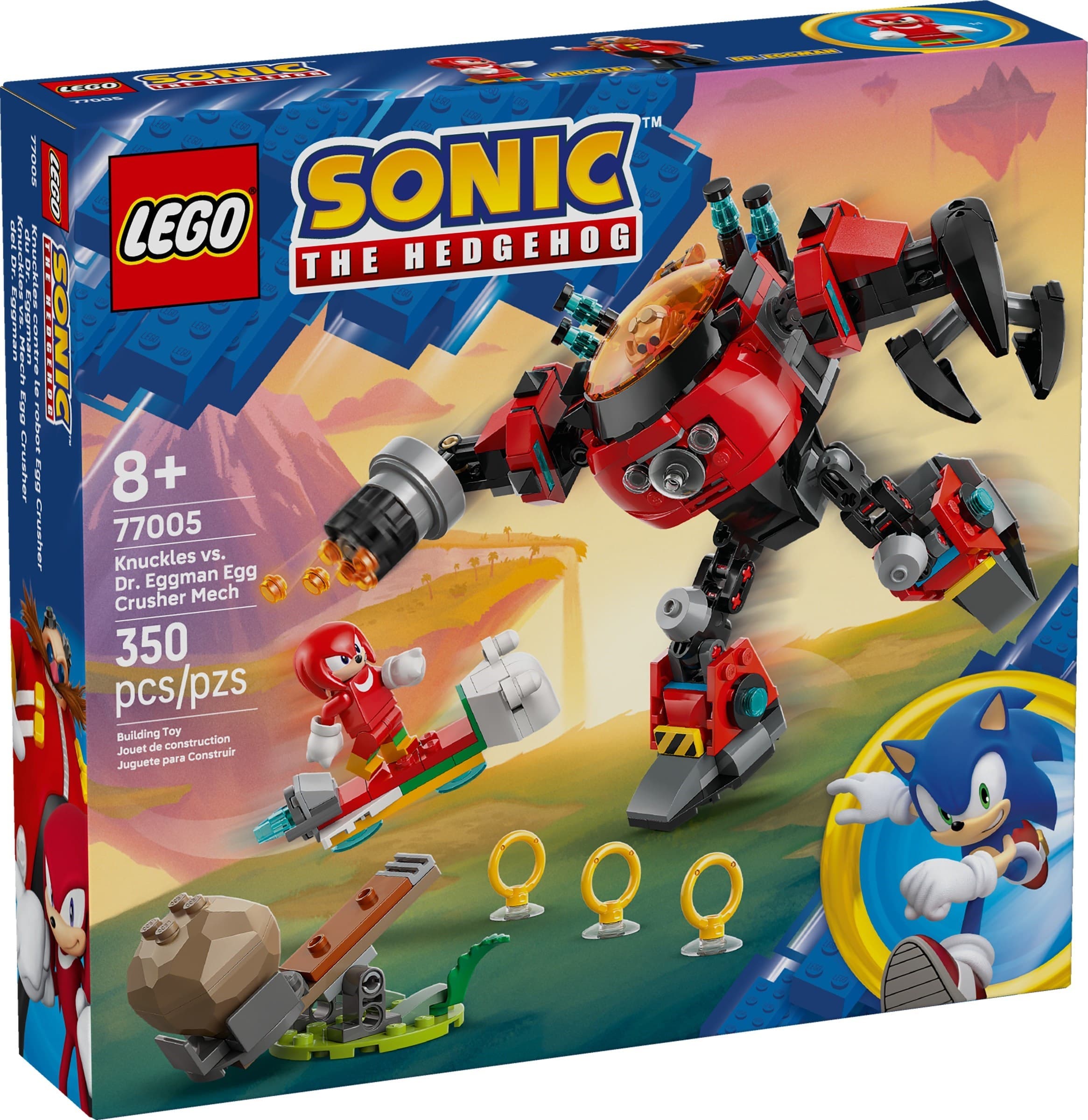 Knuckles vs. Dr. Eggman Egg Crusher Mech