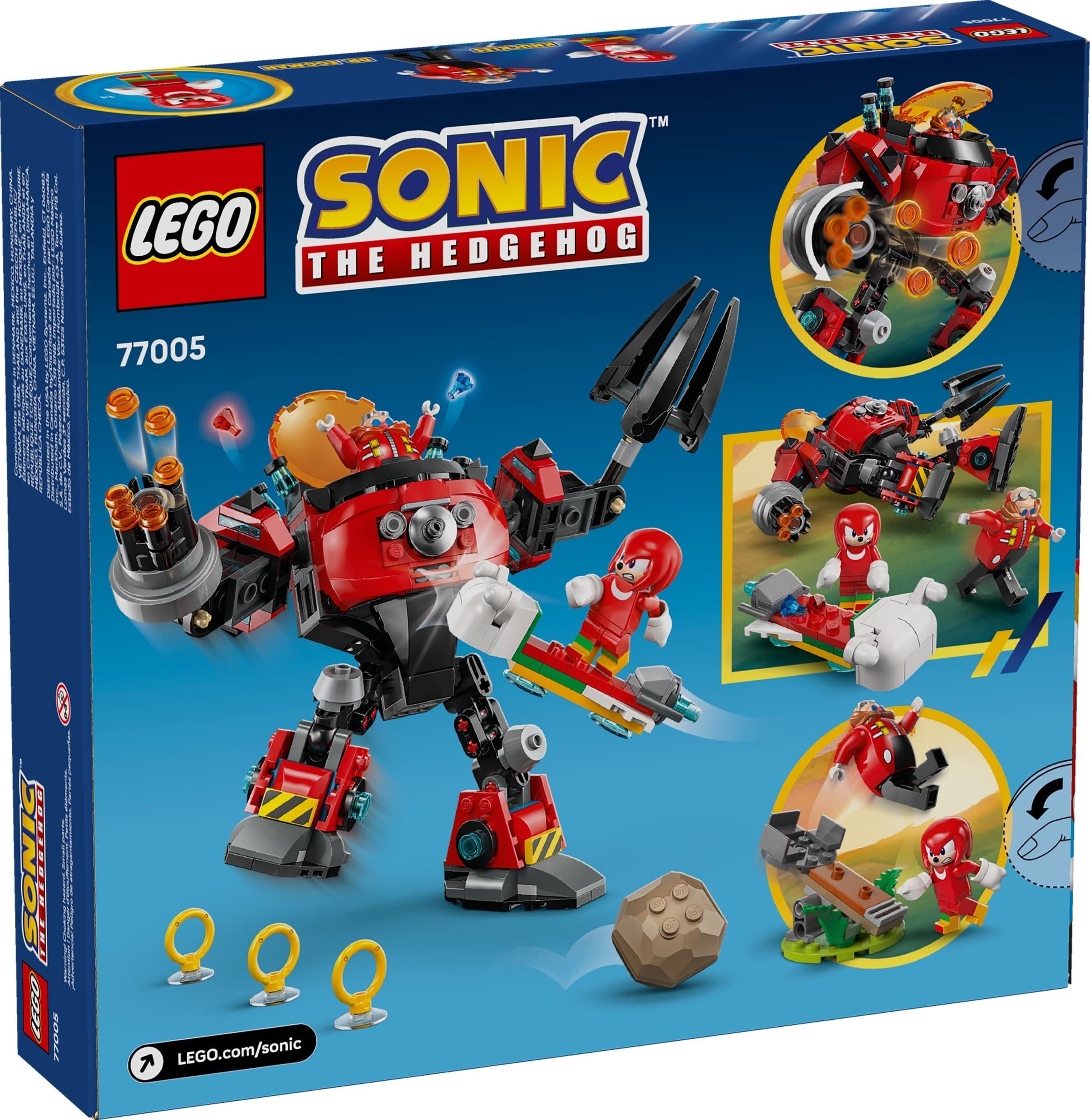 Knuckles vs. Dr. Eggman Egg Crusher Mech