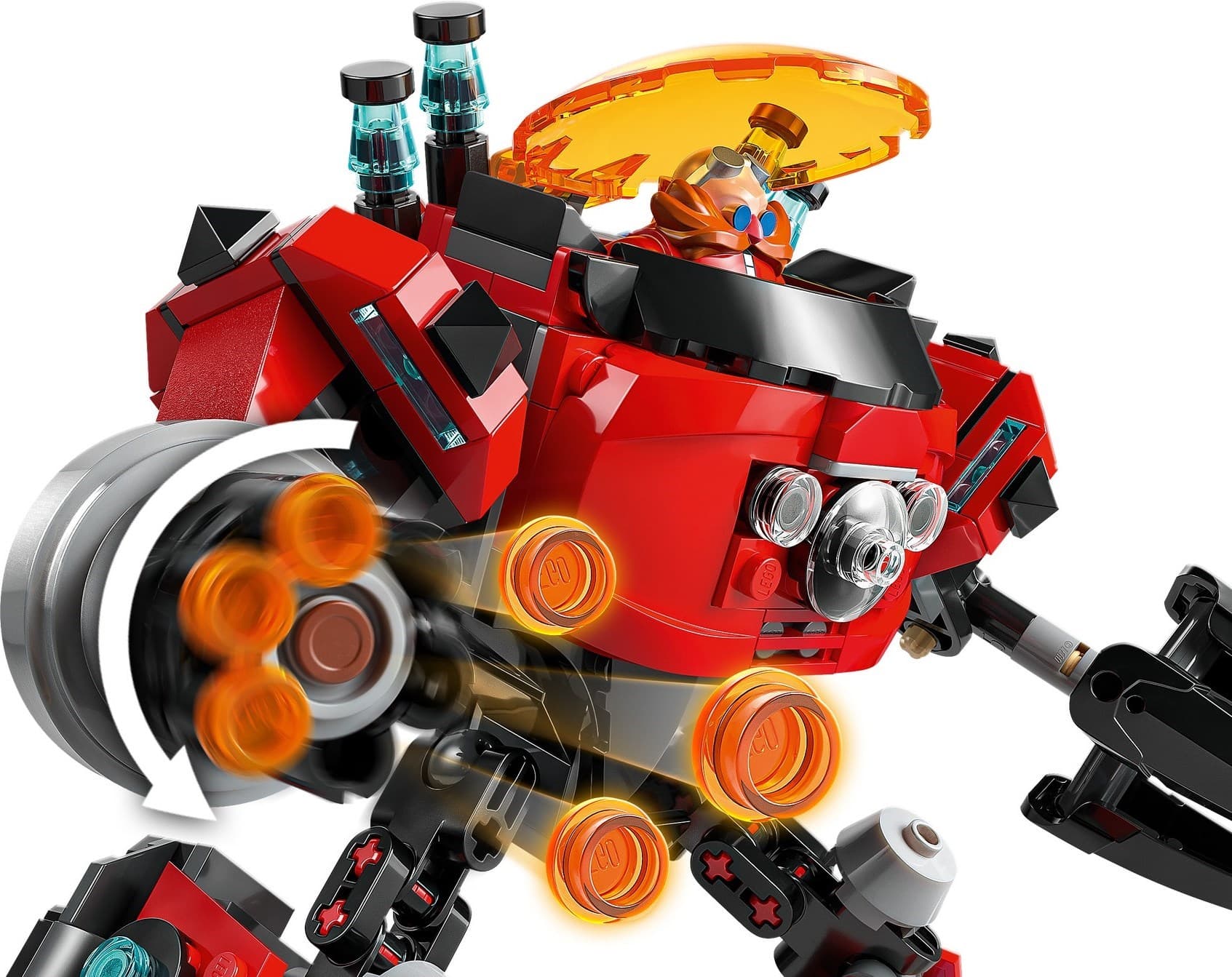 Knuckles vs. Dr. Eggman Egg Crusher Mech