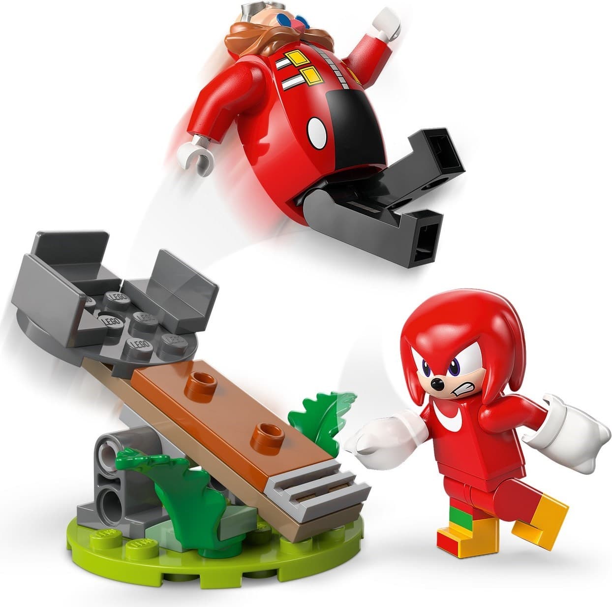 Knuckles vs. Dr. Eggman Egg Crusher Mech