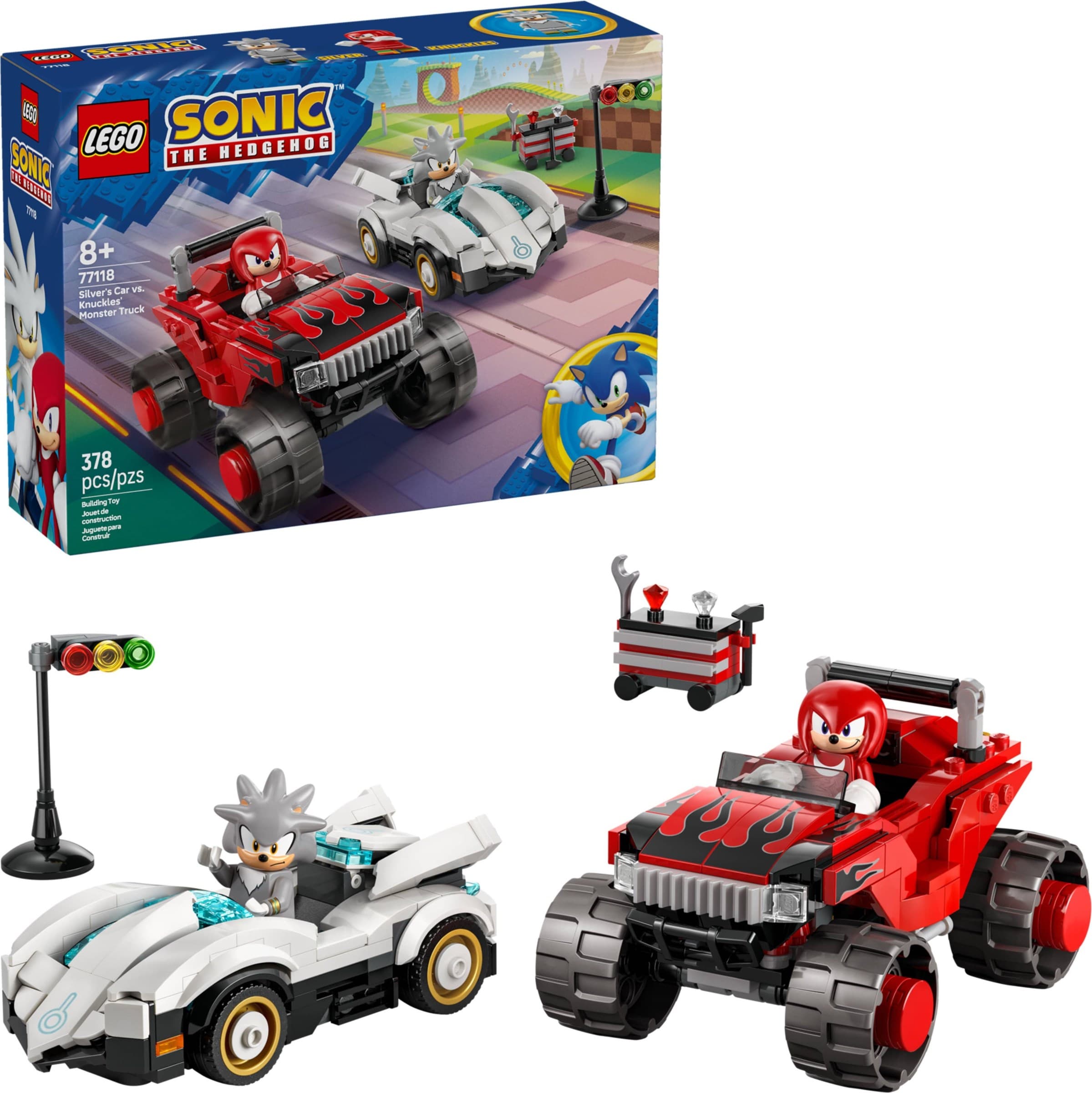Silver's Car vs. Knuckles' Monster Truck