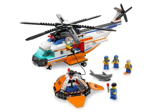 Coast Guard Helicopter and Life Raft