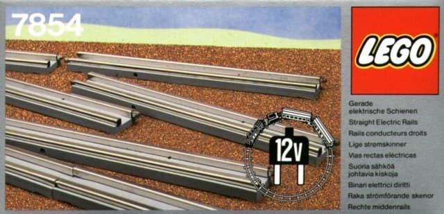 8 Straight Rails Gray 4.5v