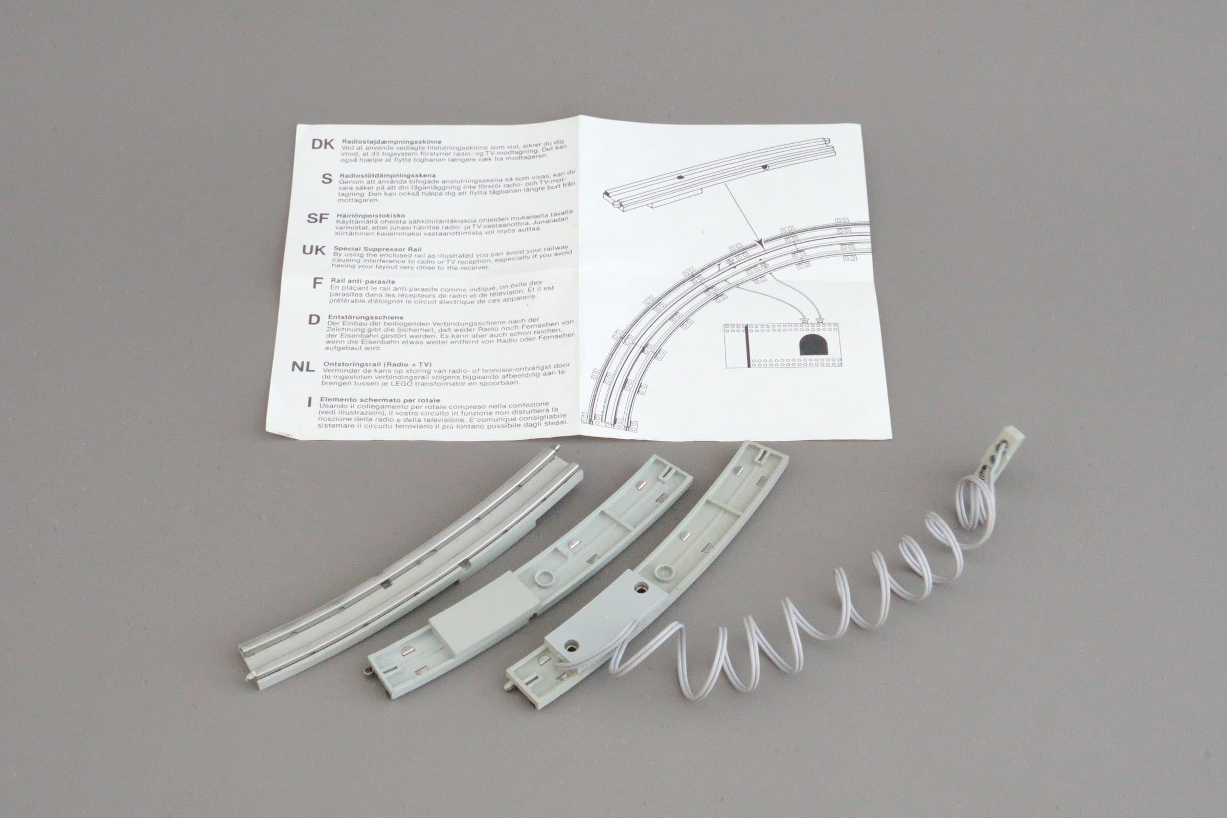 8 Straight Rails Gray 4.5v