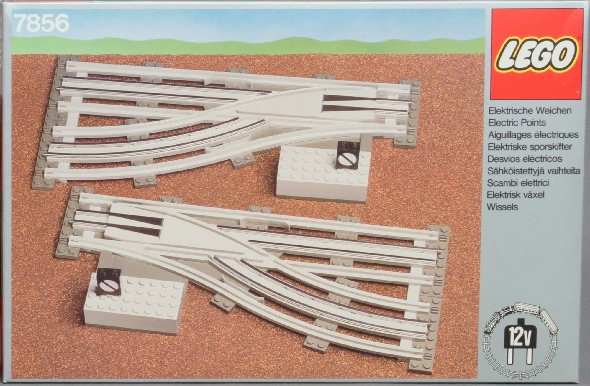 Left and Right Manual Points with Electric Rails