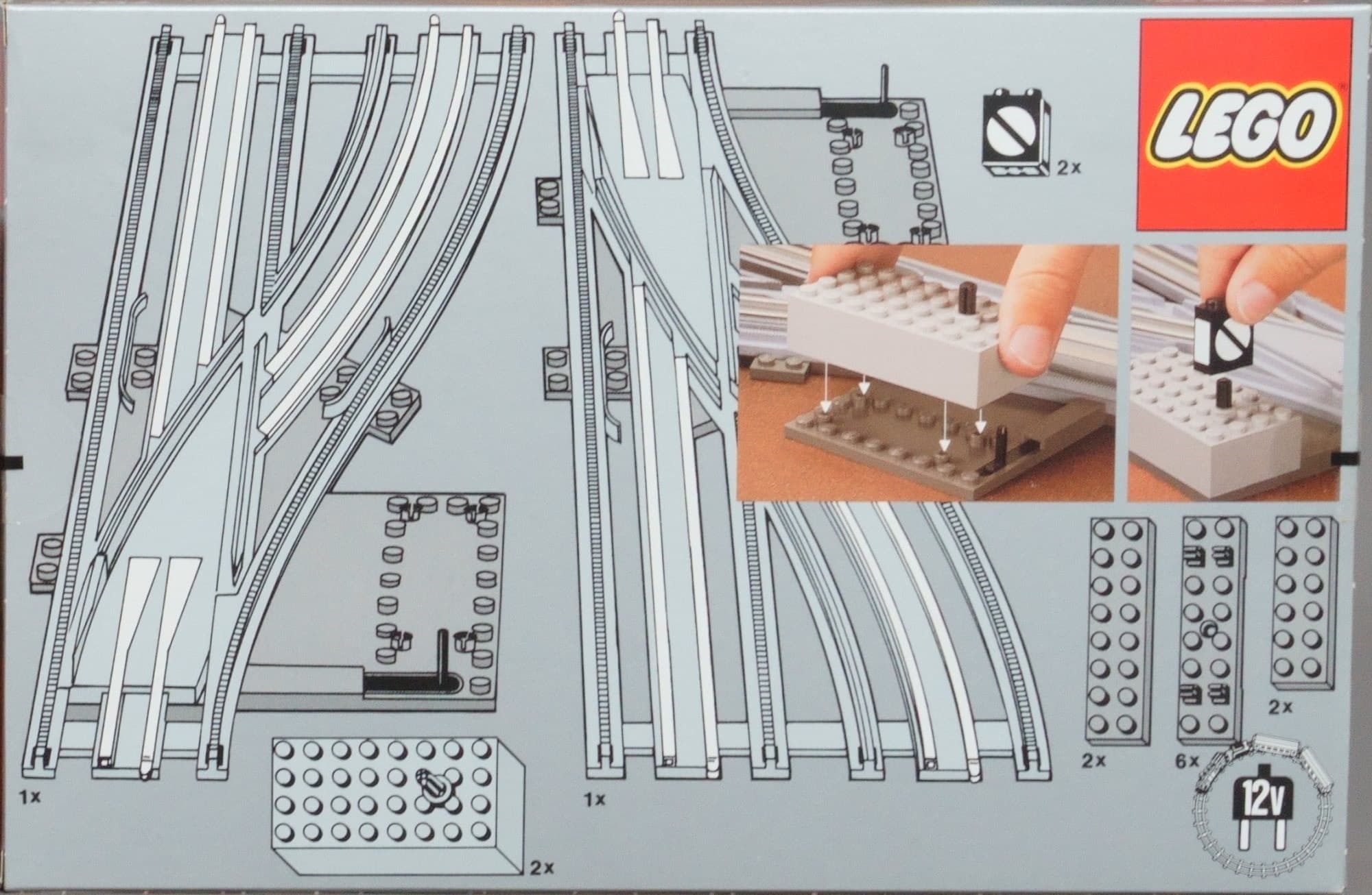 Left and Right Manual Points with Electric Rails