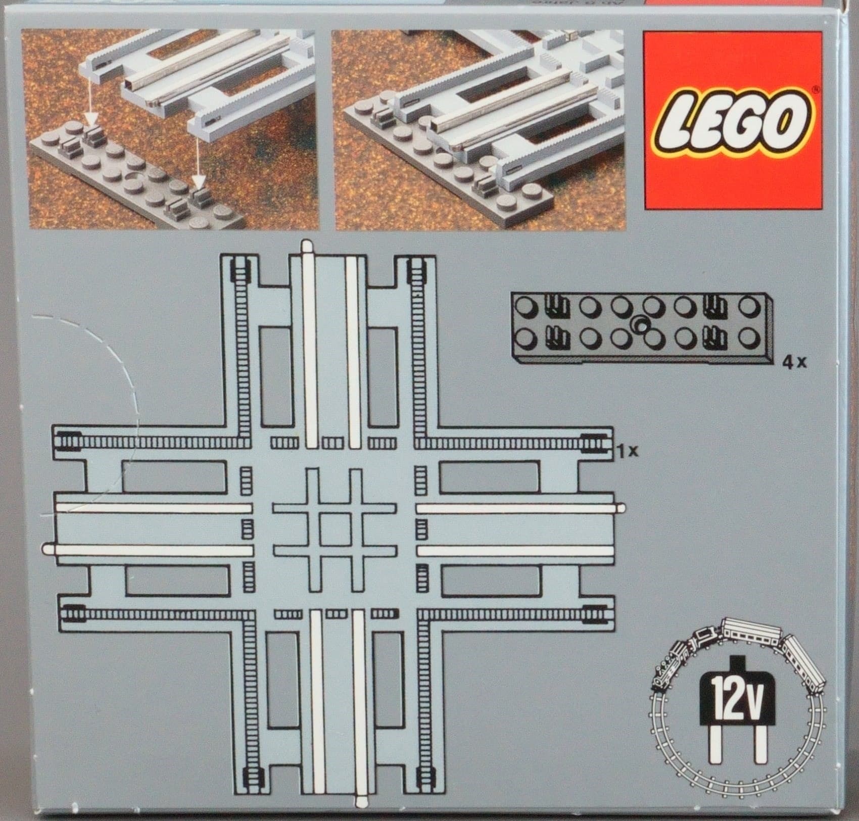 Crossing, Electric Rails Gray 12v