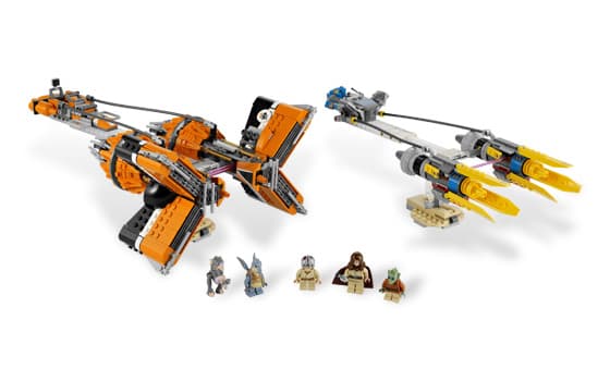 Anakin's and Sebulba's Podracers