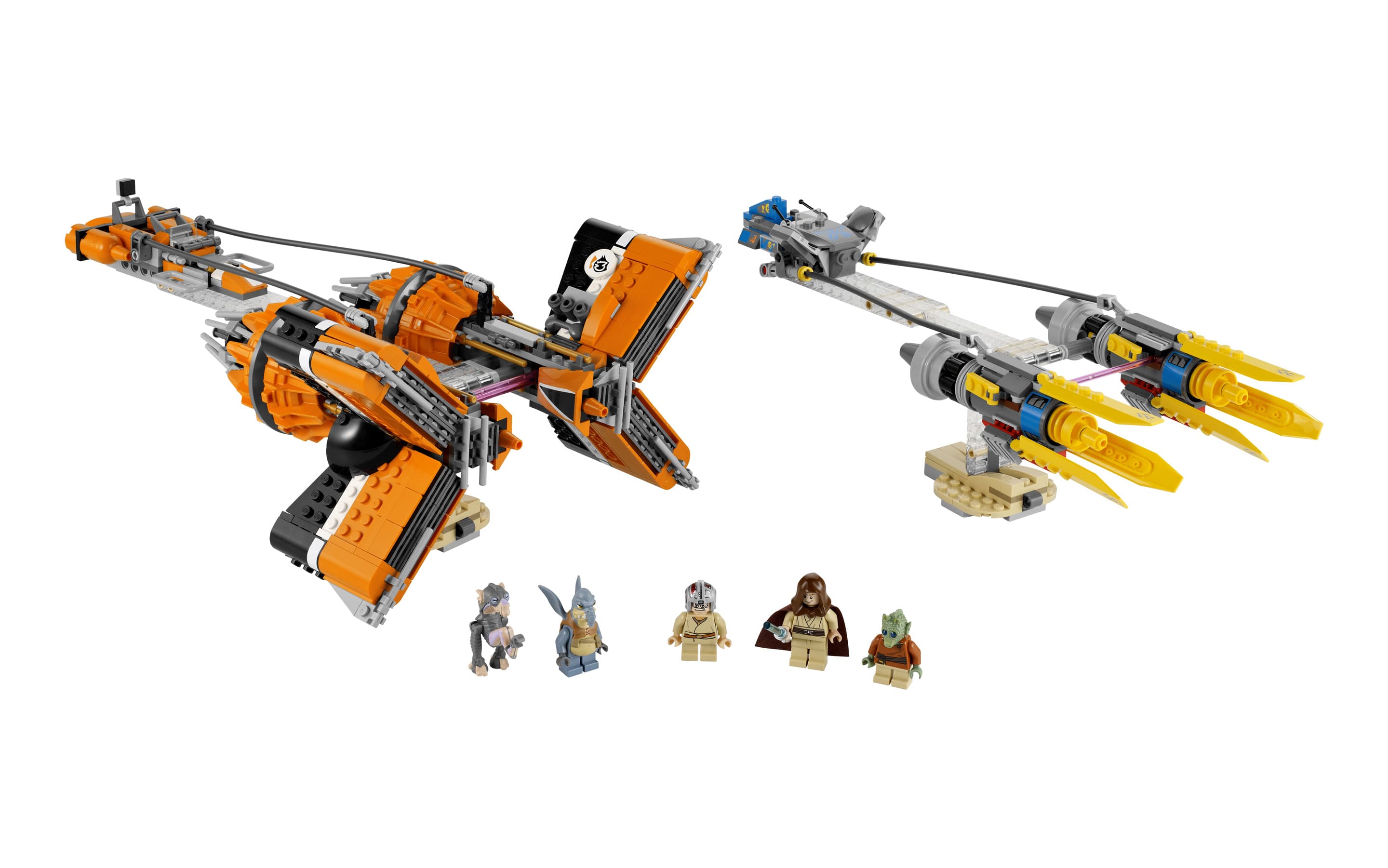 Anakin's and Sebulba's Podracers