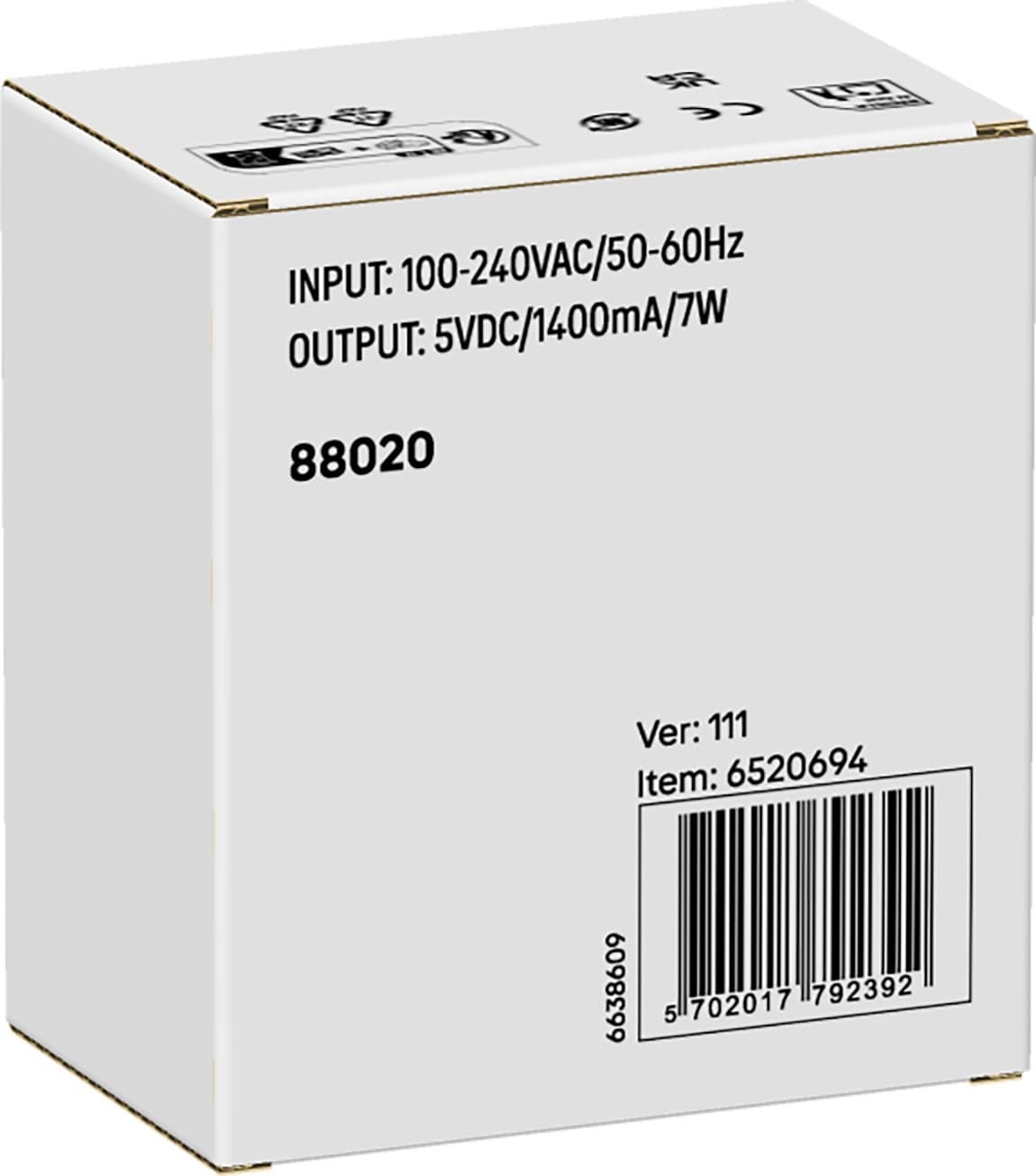 USB Power Adapter Type I (Black)
