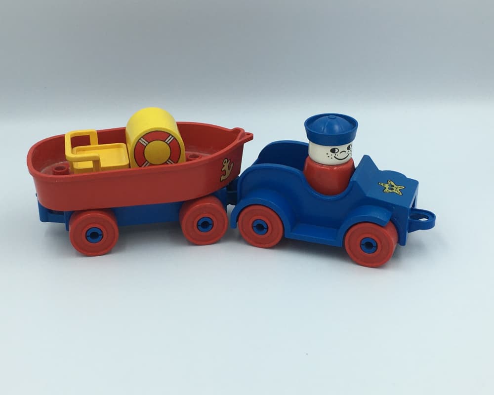 Car with Boat and Trailer