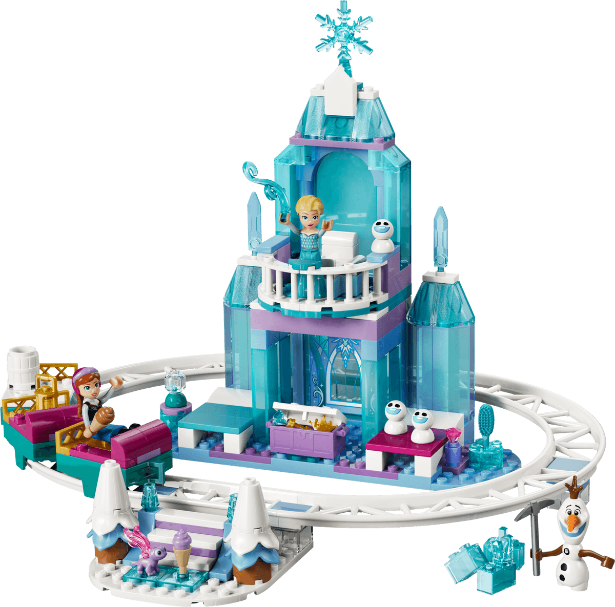 Elsa's Ice Castle & Snow Ride Adventure