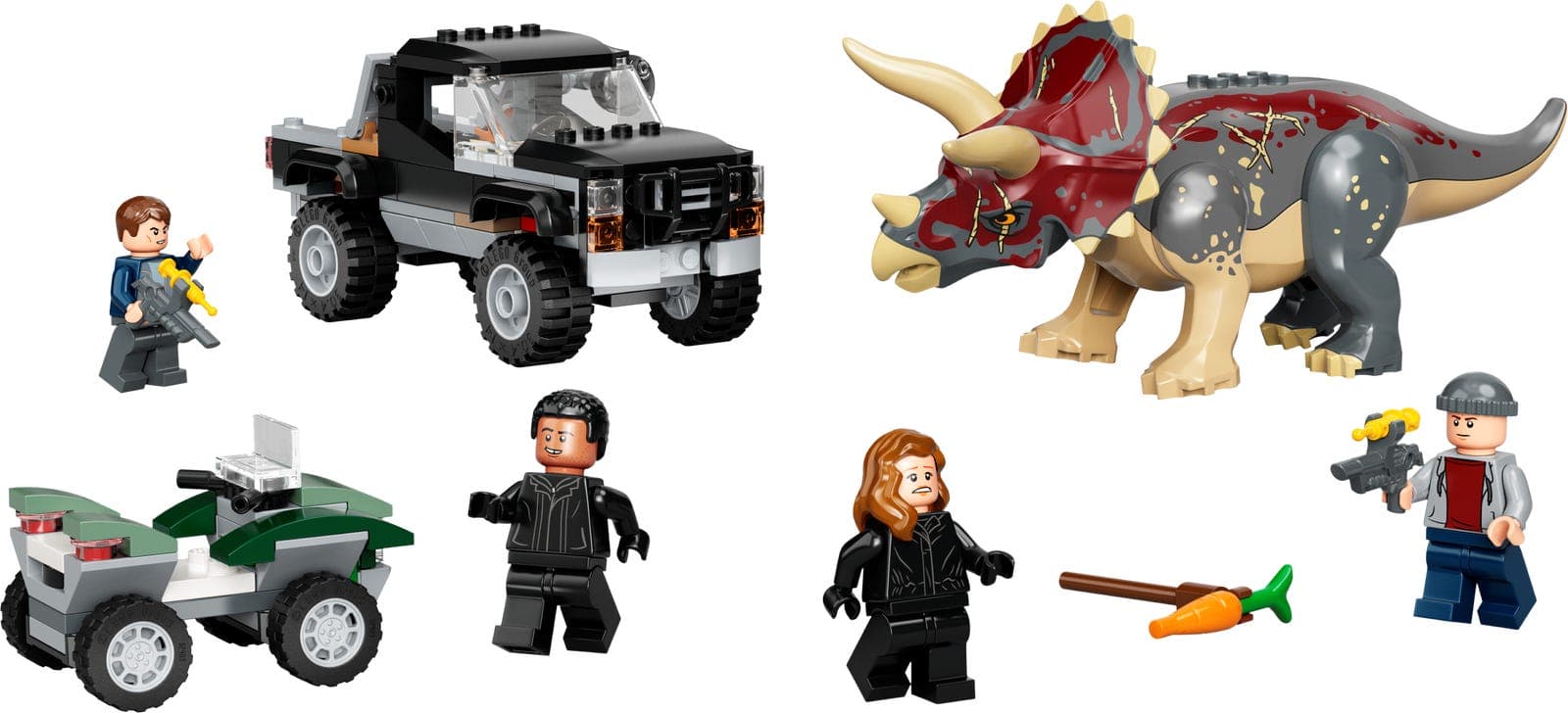 Triceratops Pickup Truck Ambush