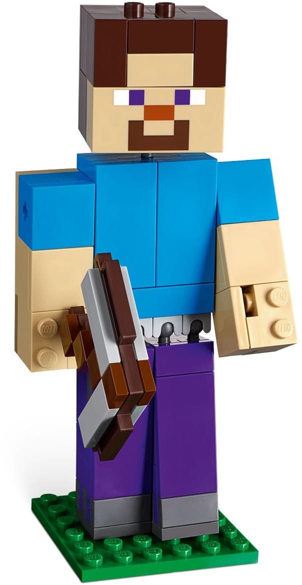Minecraft Steve BigFig with Parrot