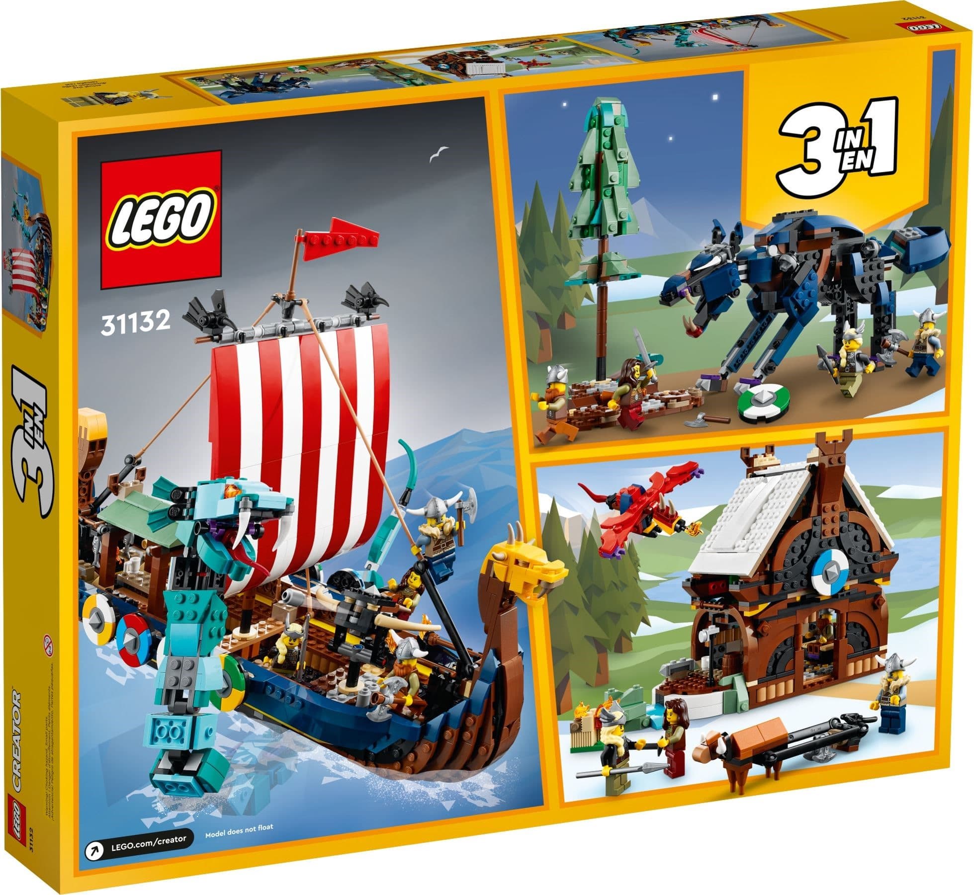 Viking Ship and the Midgard Serpent