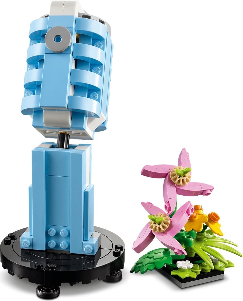 Record Player with Flowers