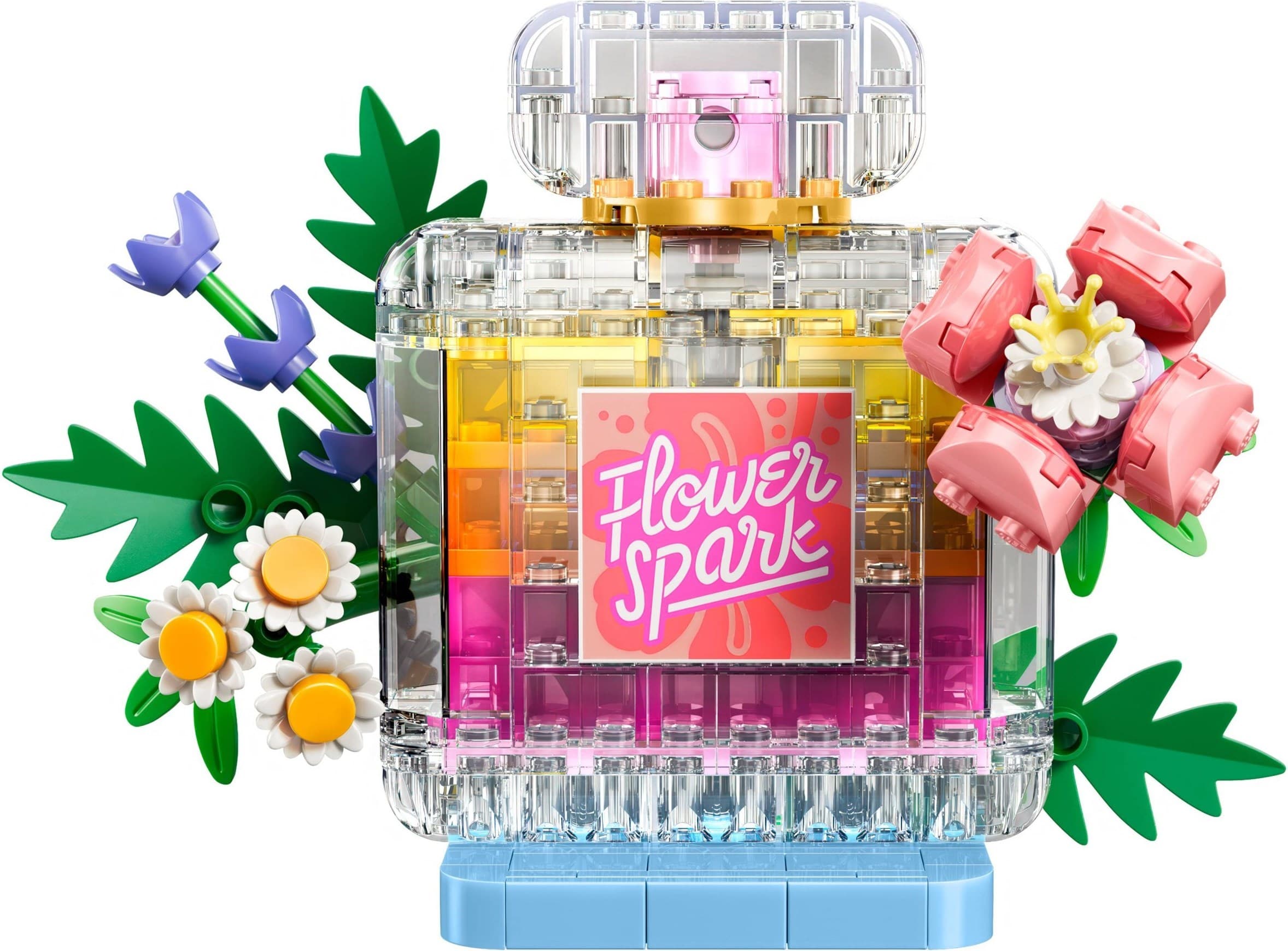 Floral Decor Perfume Bottle
