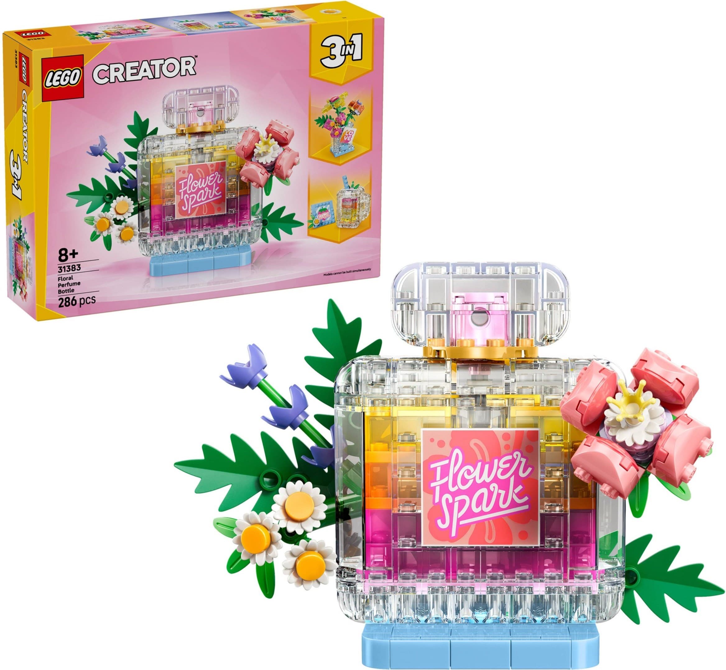 Floral Decor Perfume Bottle