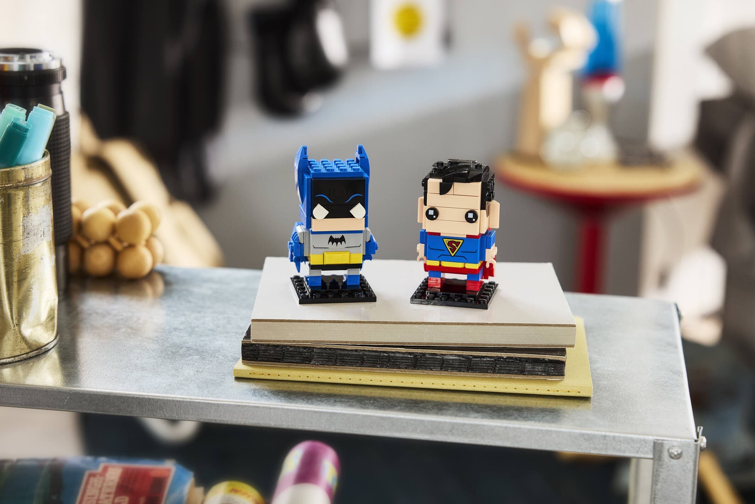 Golden Age Superman and Batman Figures