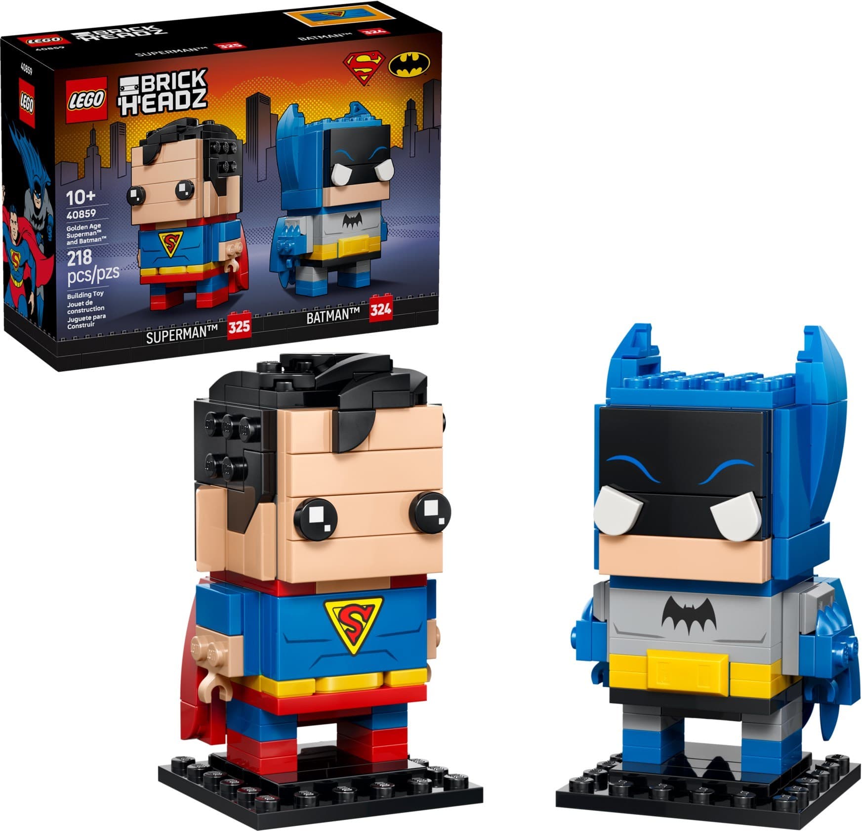 Golden Age Superman and Batman Figures