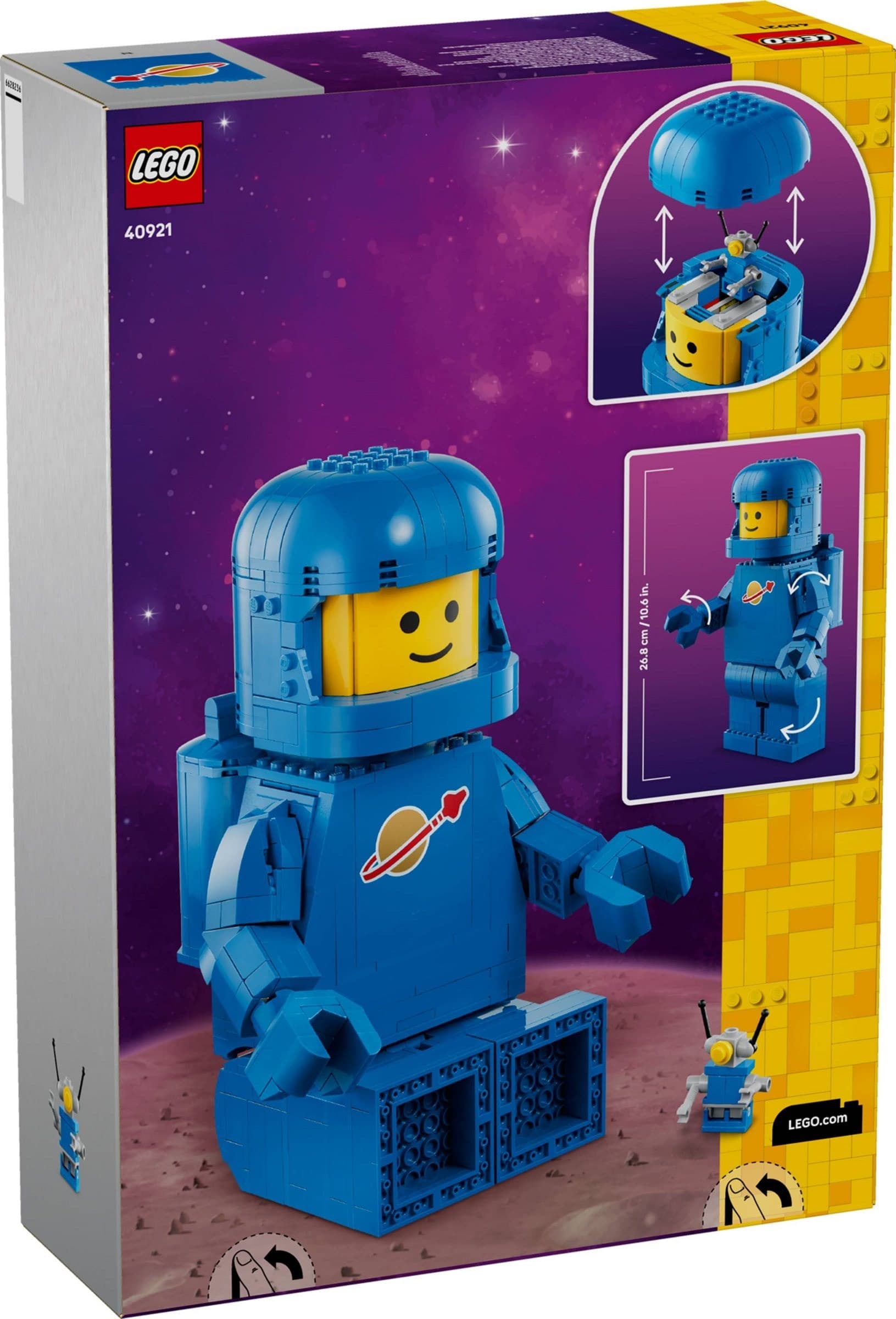 Up-Scaled Blue Astronaut Minifigure