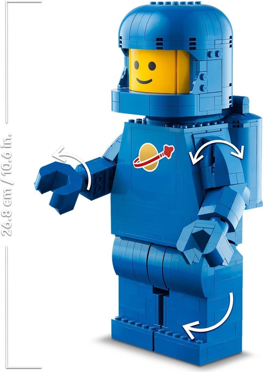 Up-Scaled Blue Astronaut Minifigure