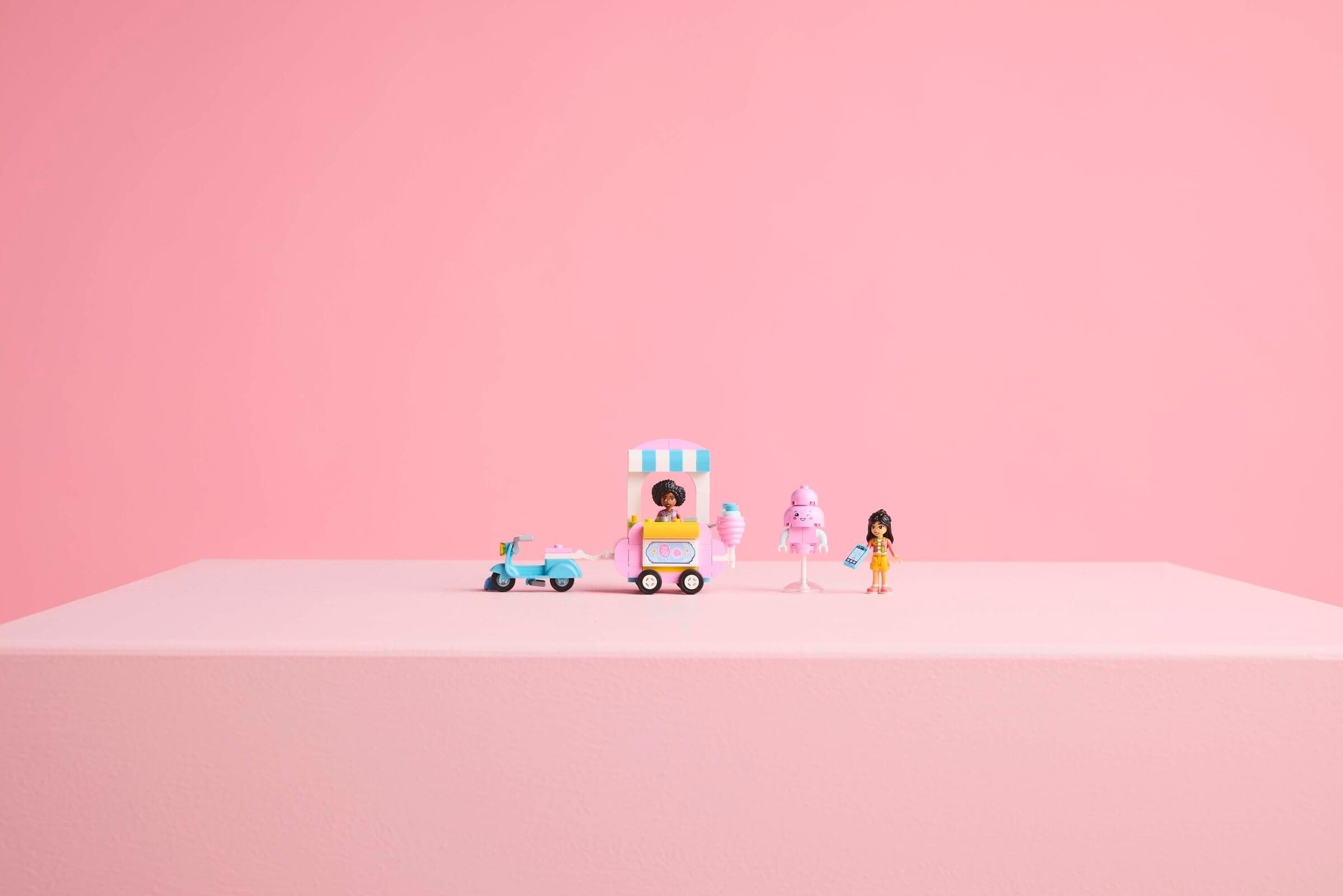 Cotton Candy Stand and Scooter