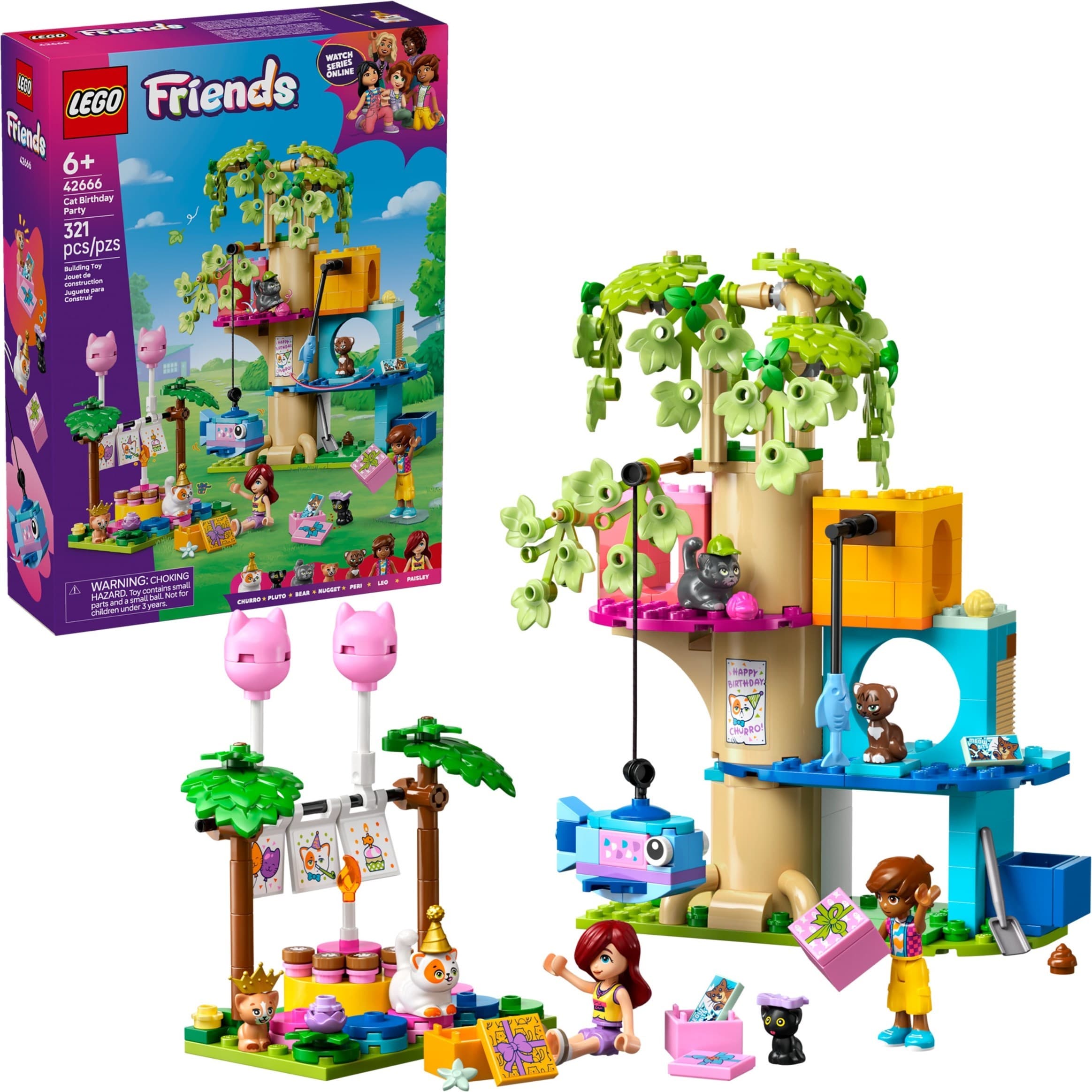 Cat Birthday Party & Tree House