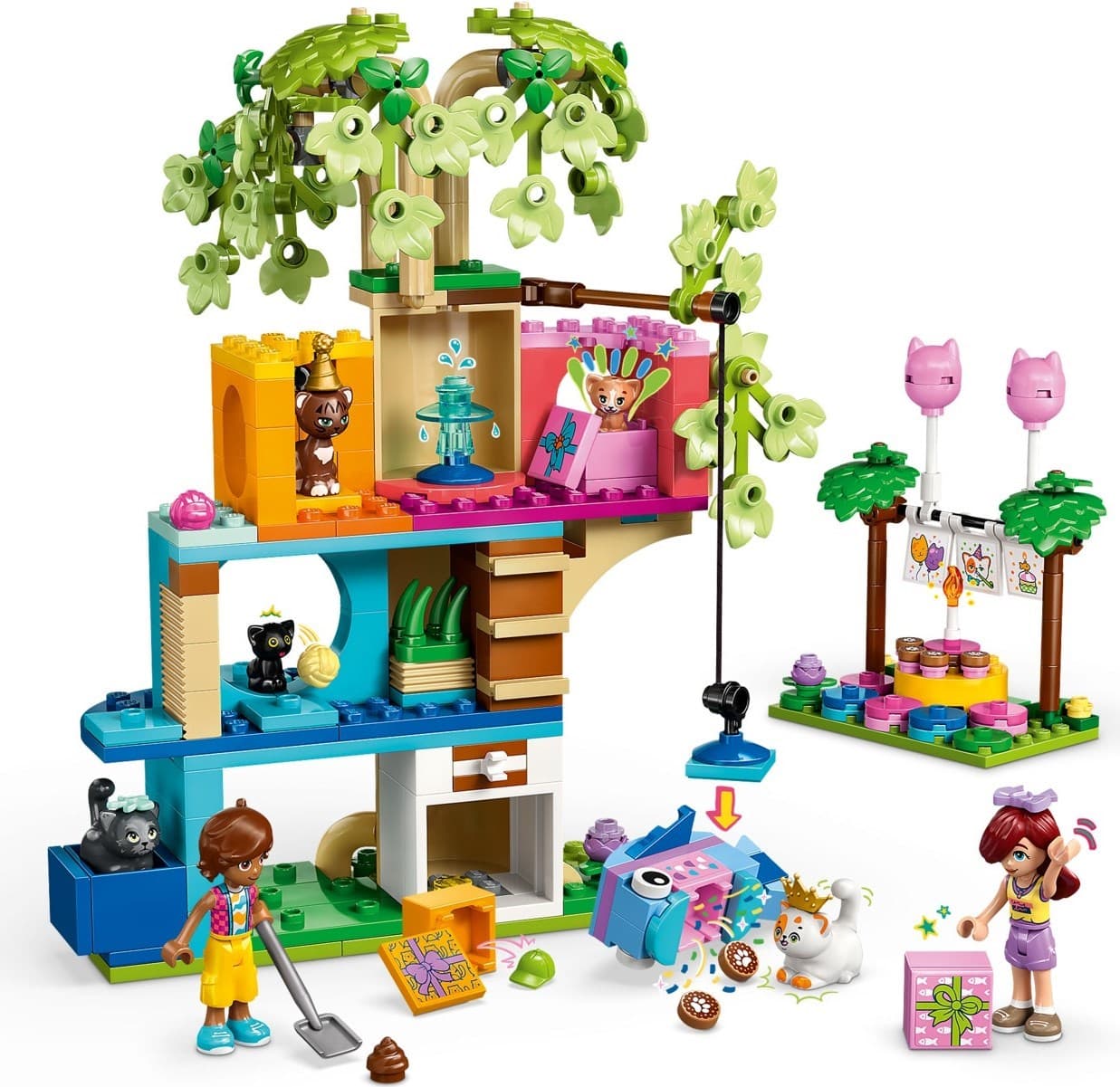 Cat Birthday Party & Tree House