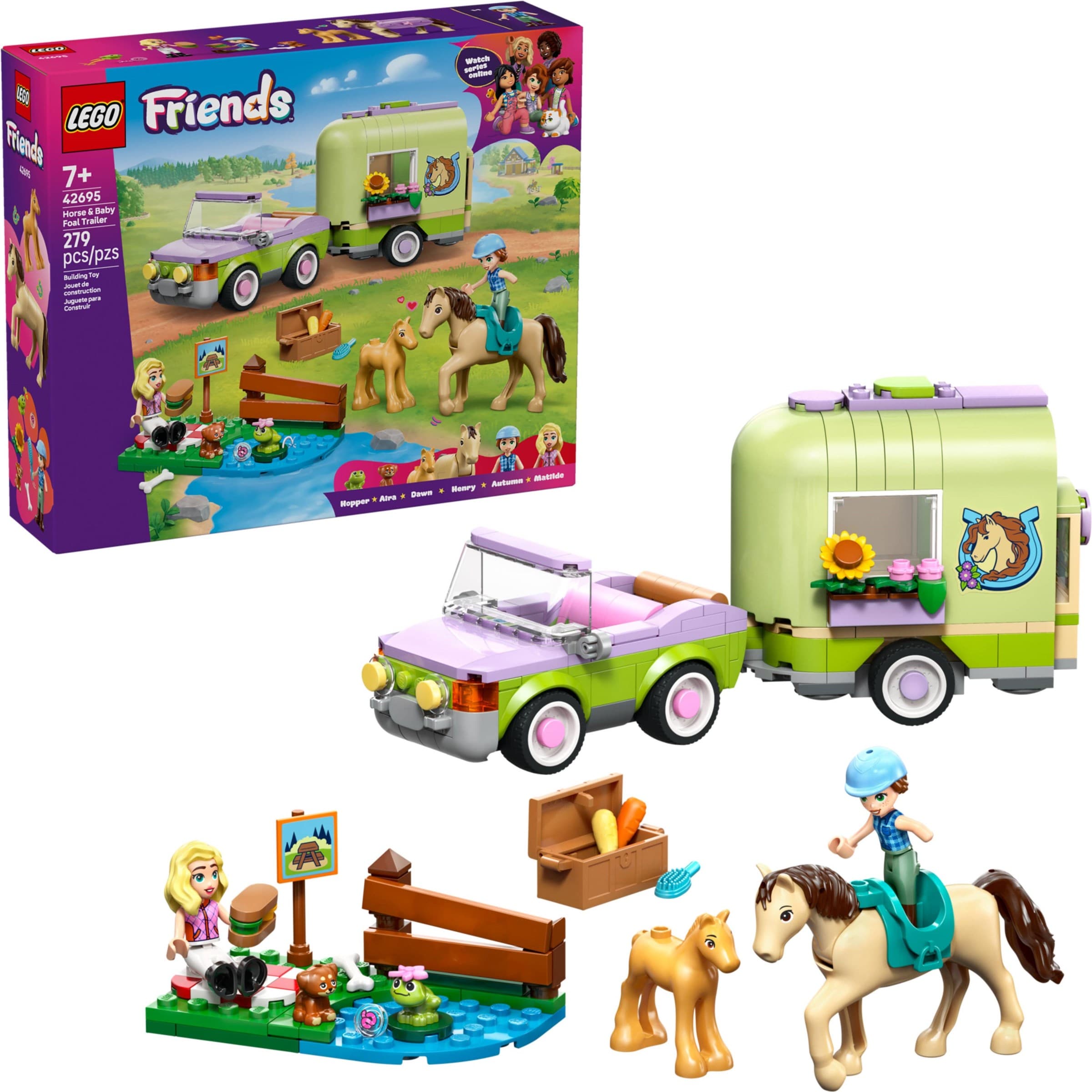 Horse & Baby Foal Trailer