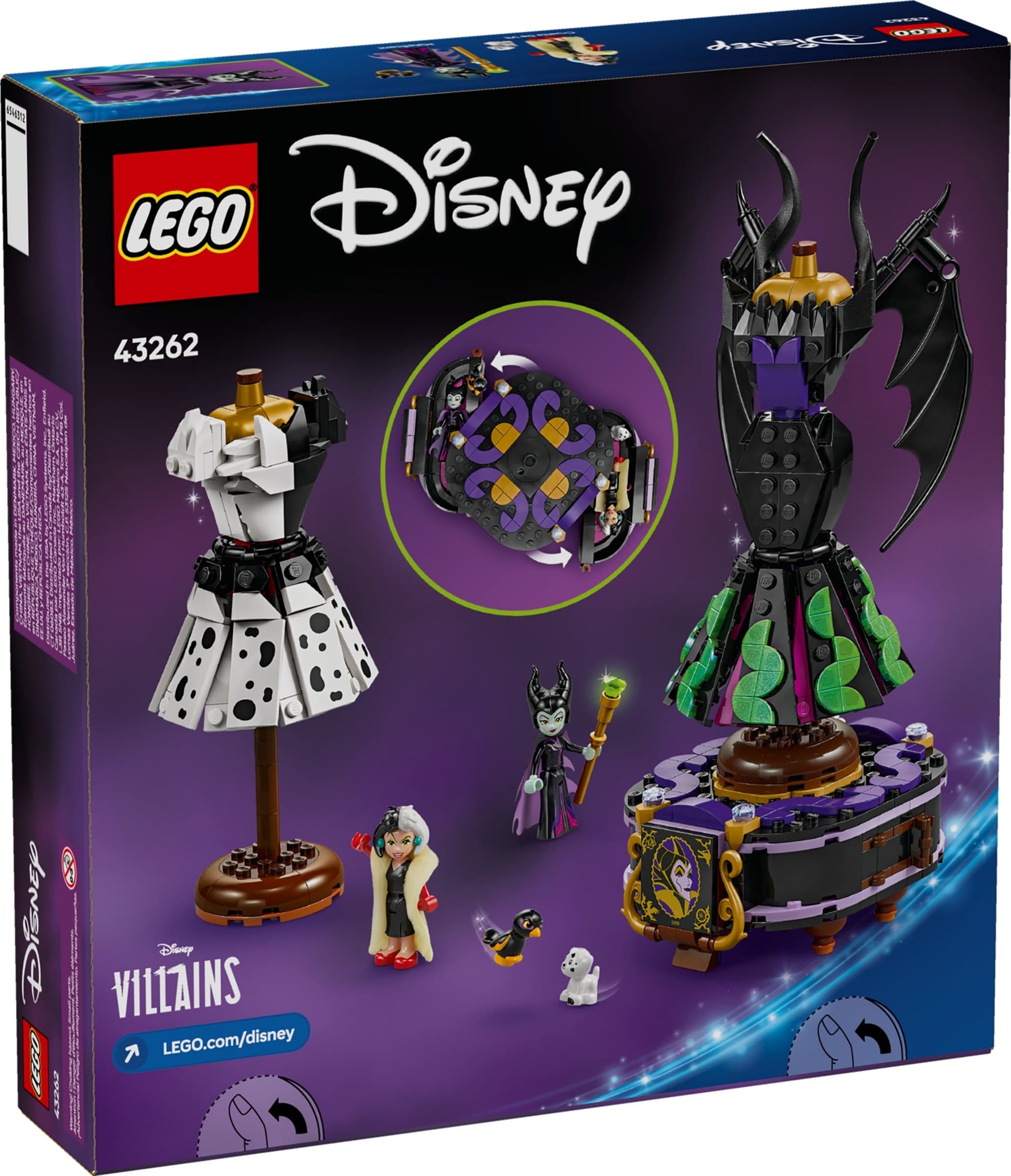 Maleficent's and Cruella de Vil's Dresses