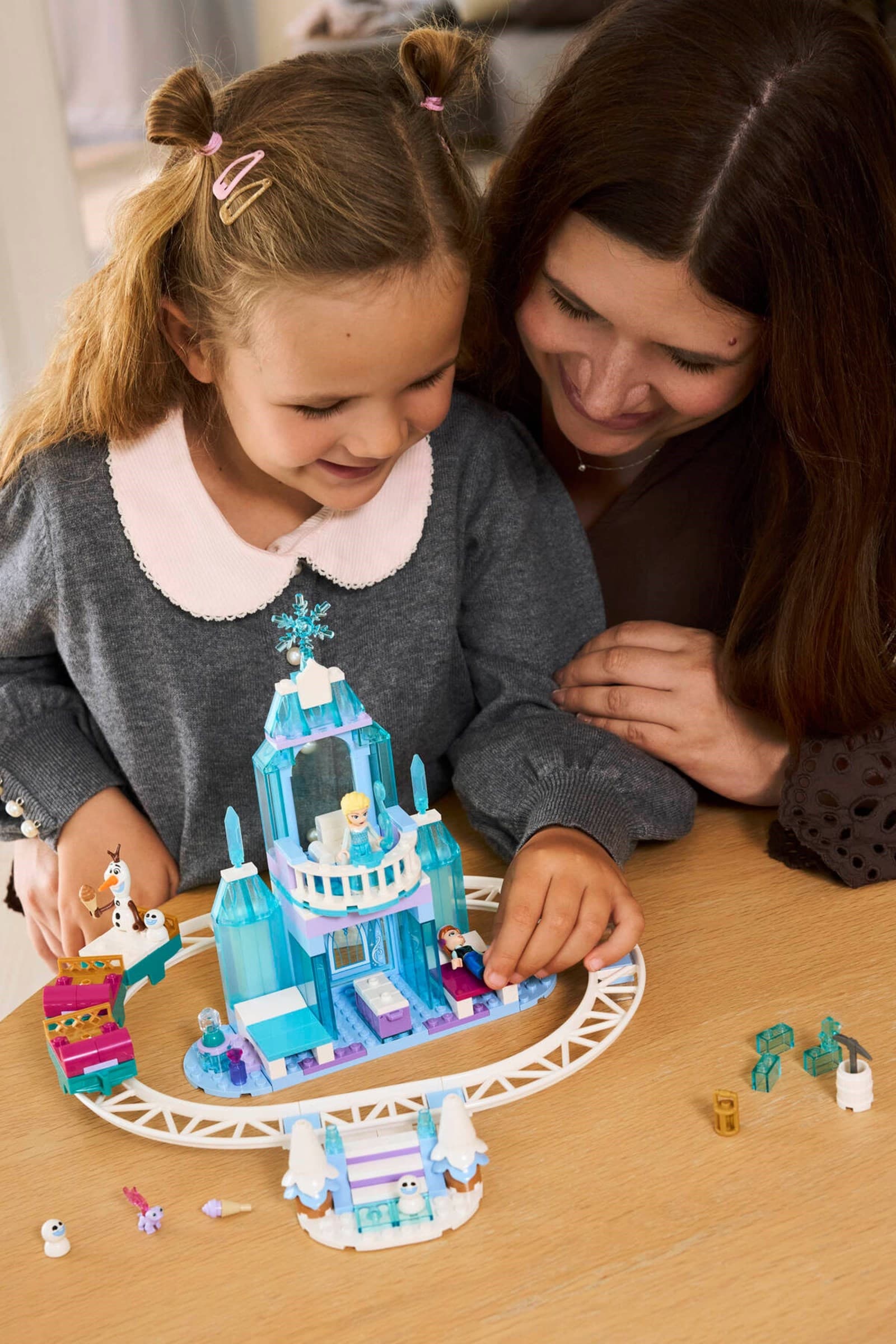 Elsa's Ice Castle & Snow Ride Adventure